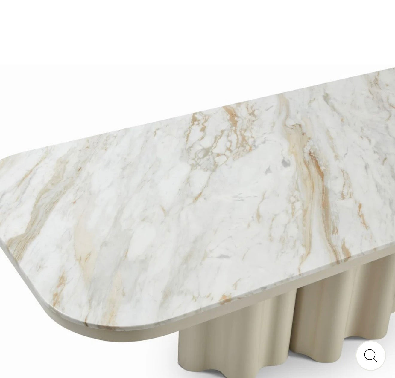 Liang & Emil Corinthian Gloss Ivory Dining Table