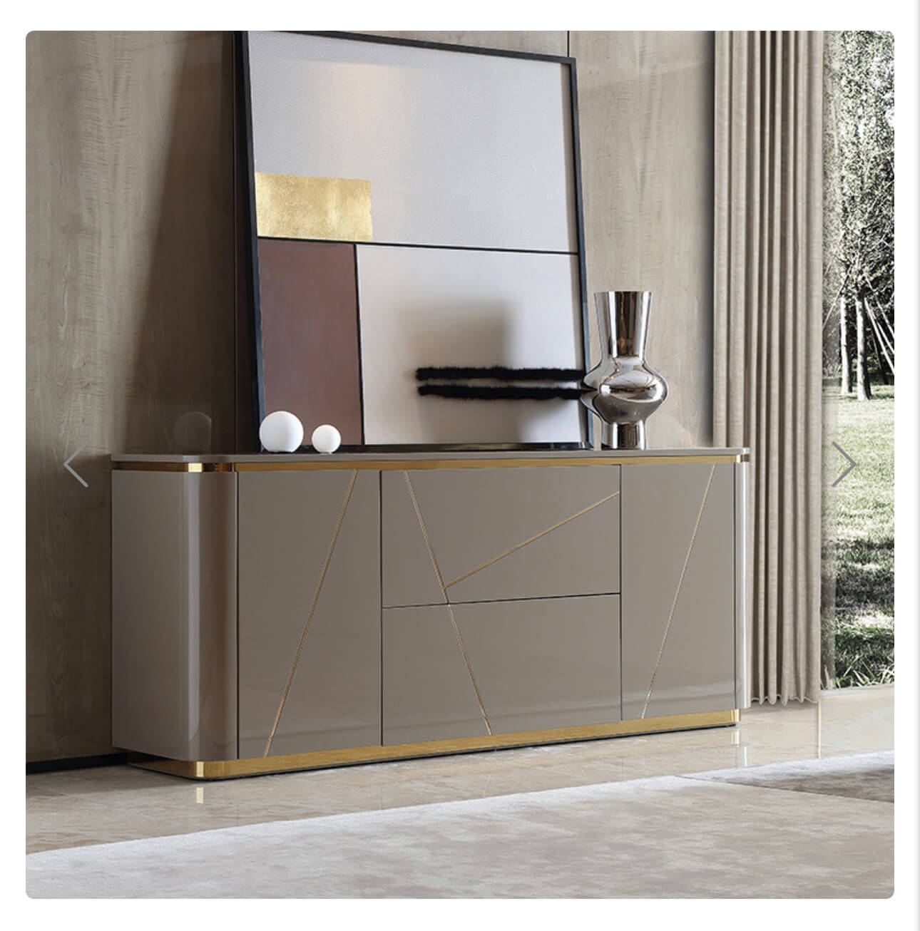 Gold Inlay Sideboard