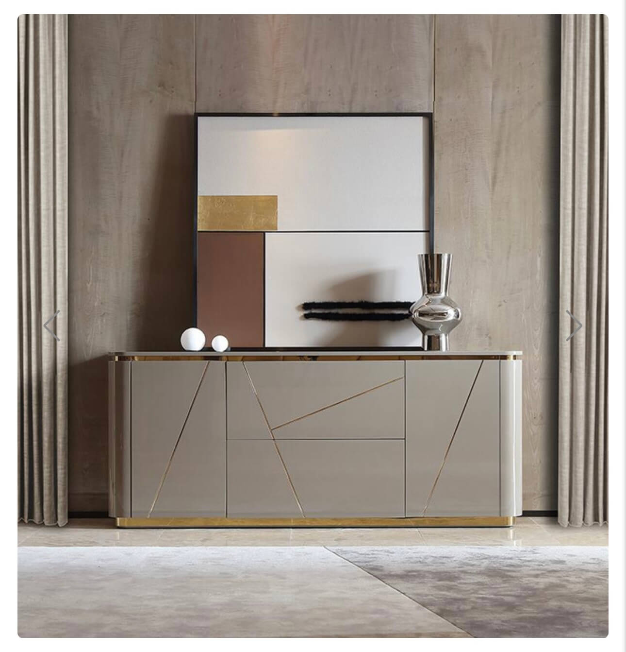 Gold Inlay Sideboard