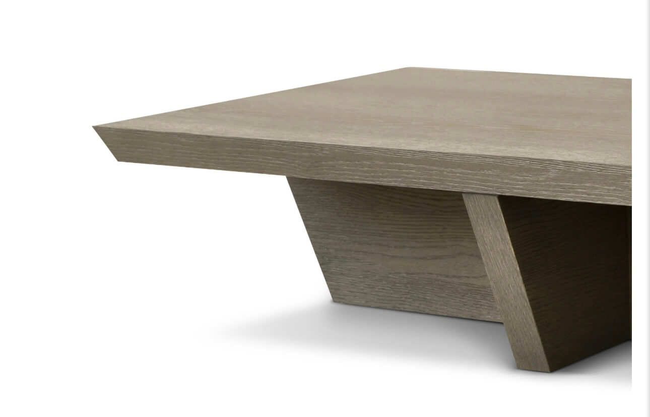 Textured Geometric Design Coffee Table