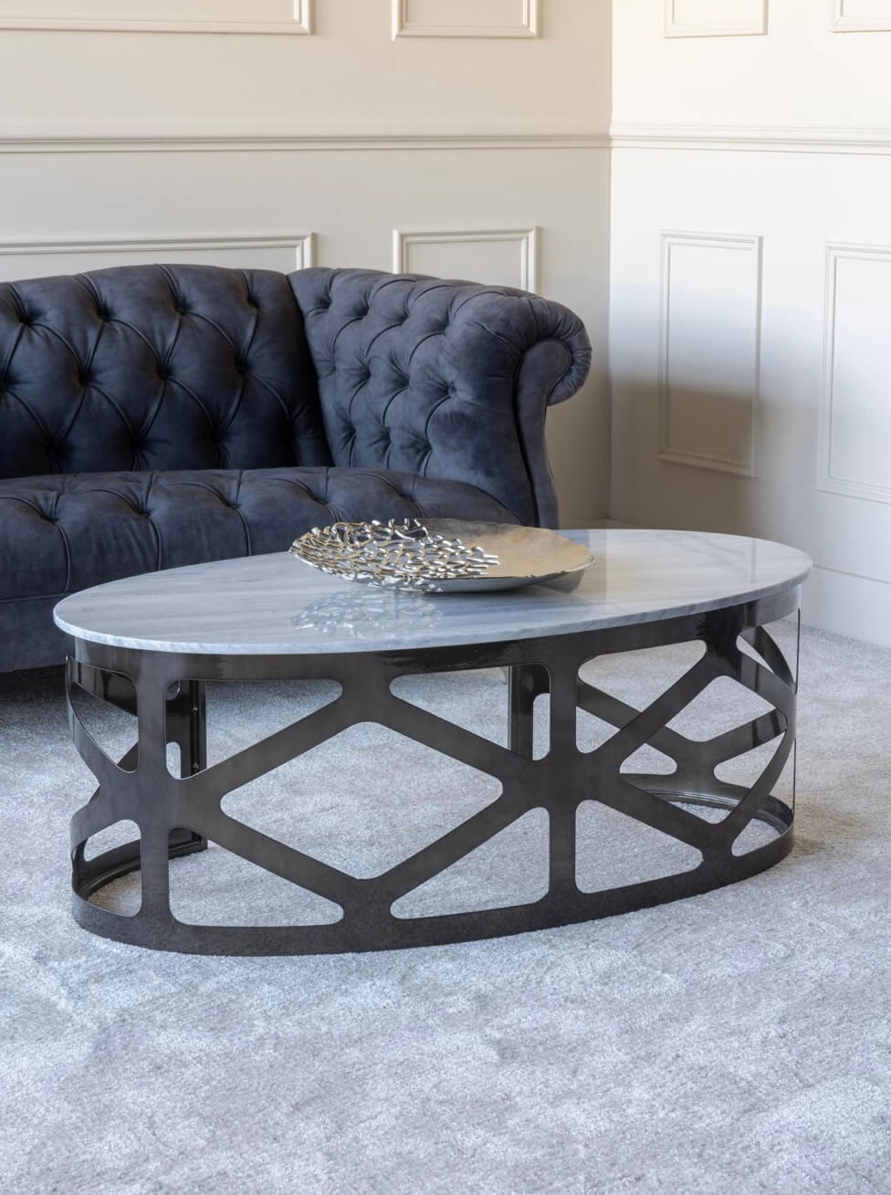 Black Finish Coffee Table