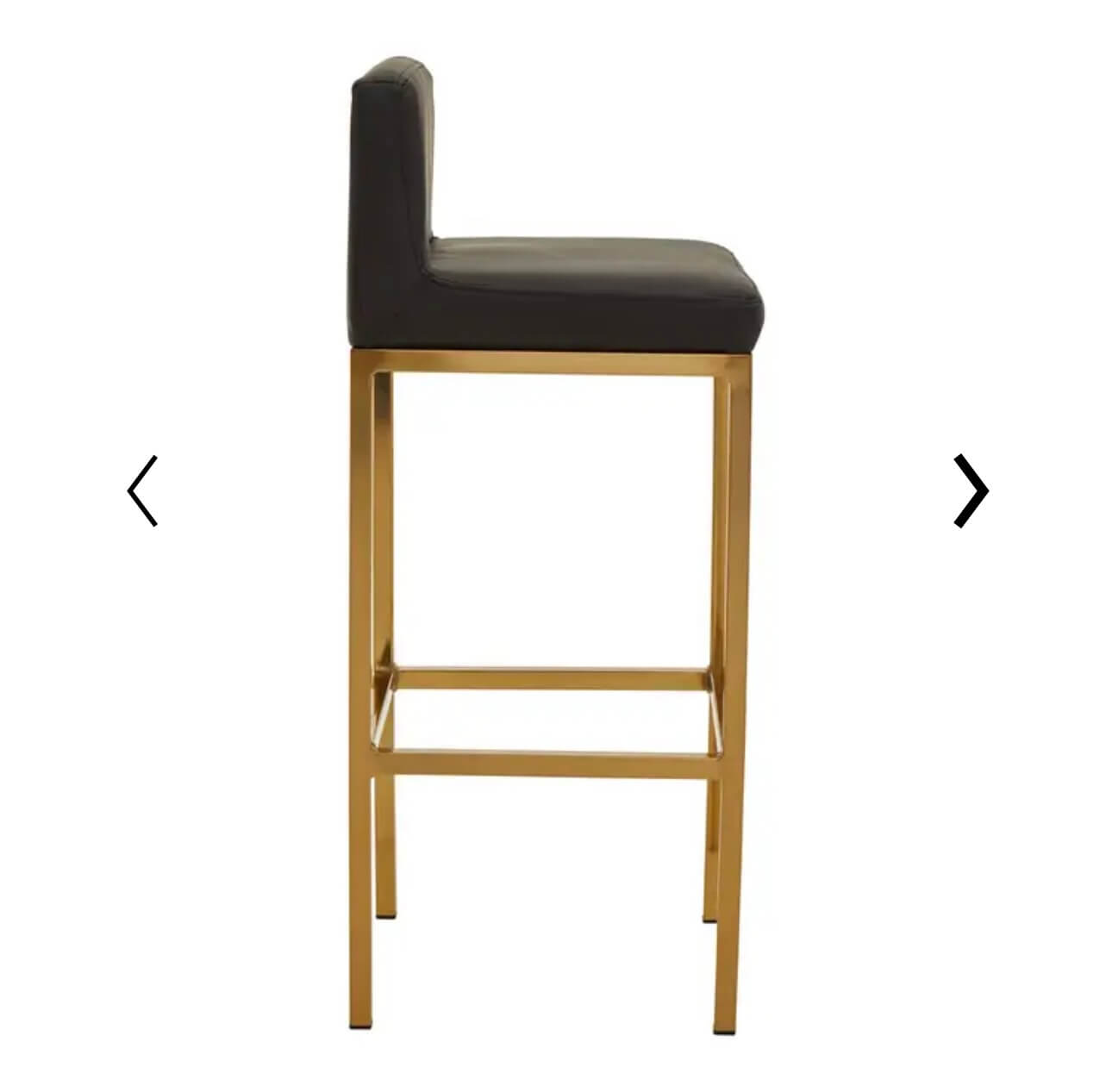 Brianna Black Gold Barstool