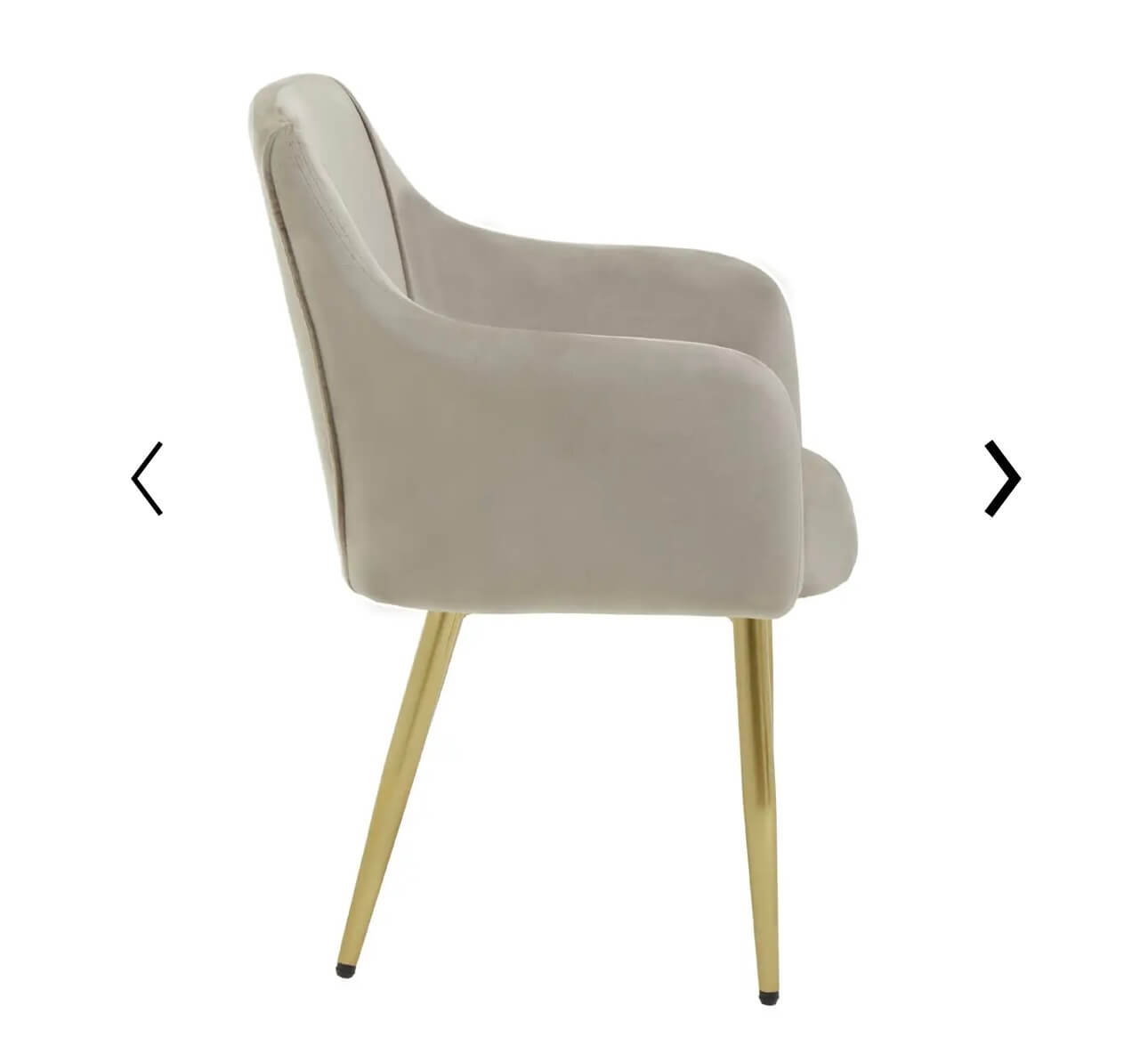 Chic Mink Velvet Dining Chair