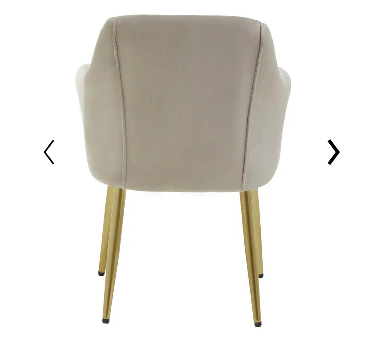 Chic Mink Velvet Dining Chair
