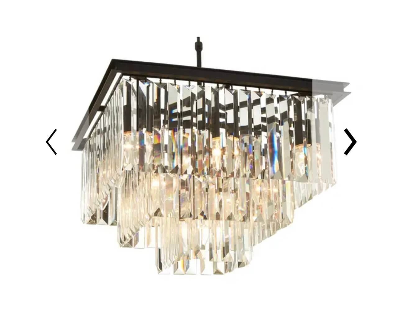 Multi Crystal Pendant Light