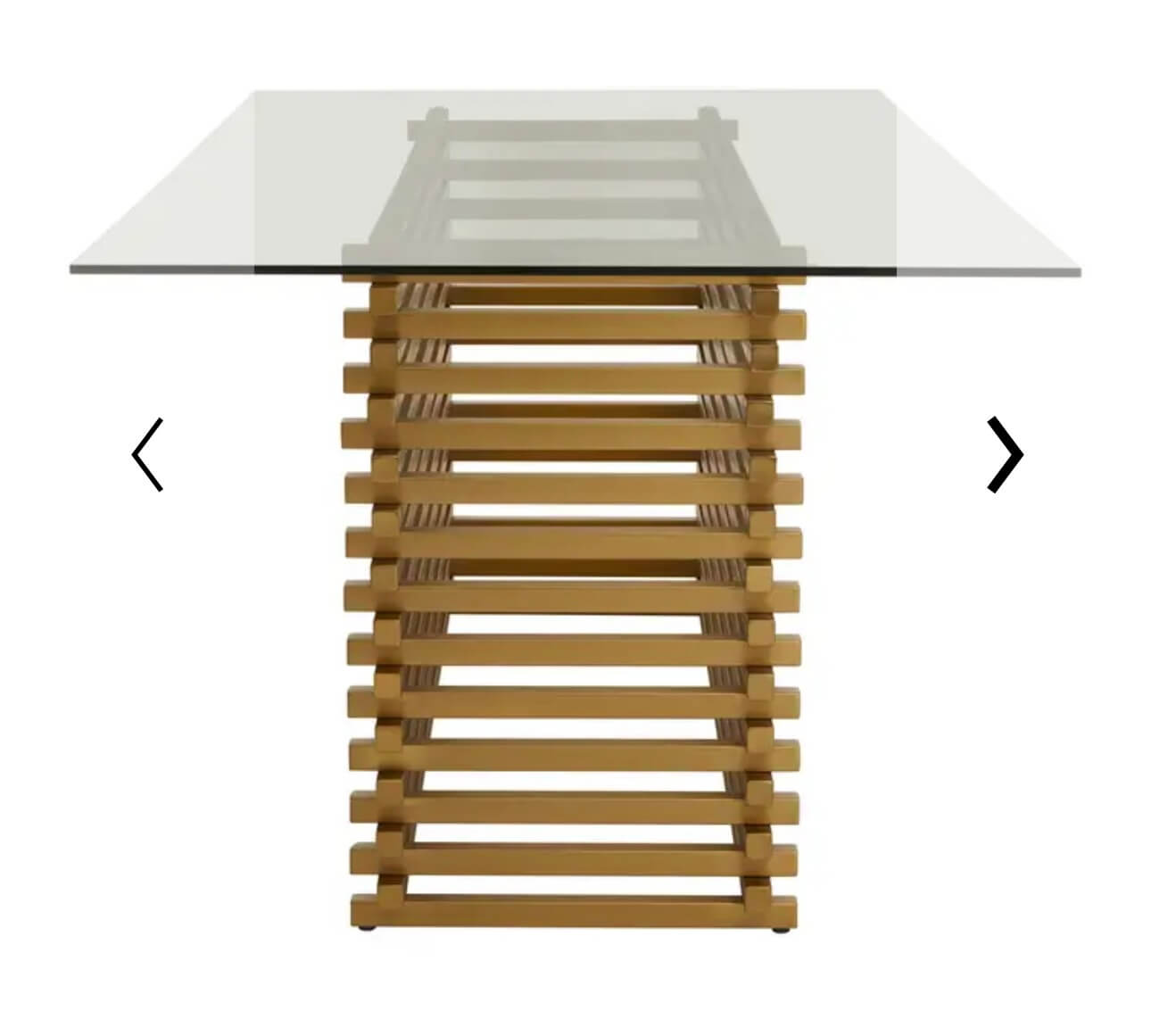 Matte Gold Dining Table