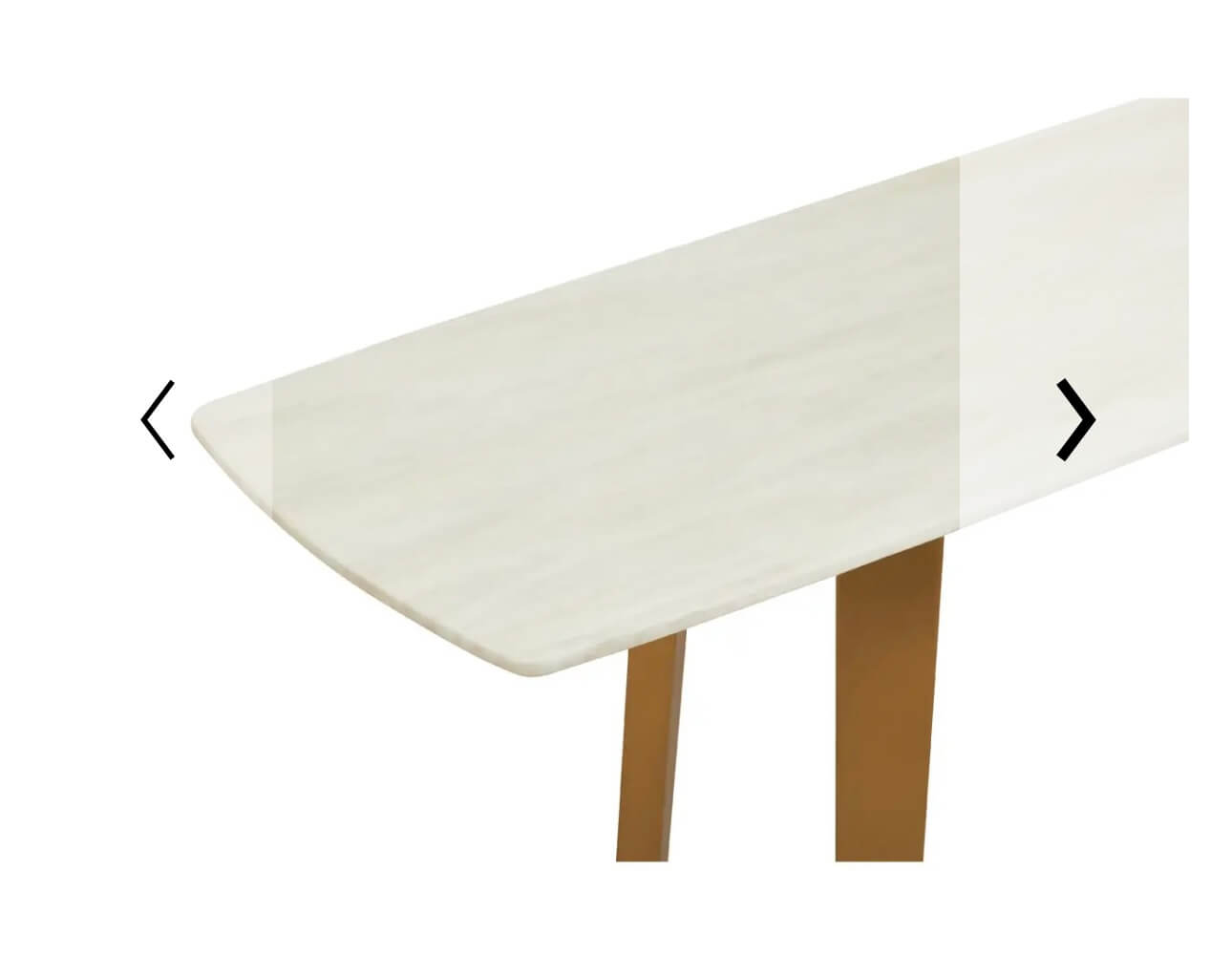 White Marble Brushed Gold Console Table