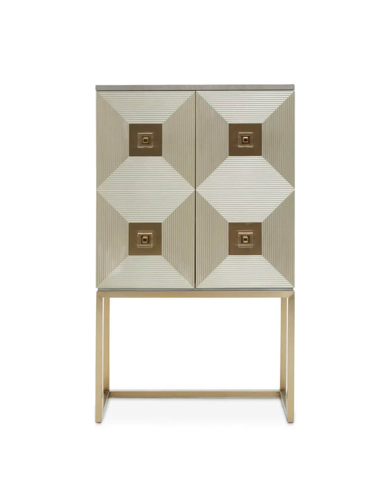 Silver Detailed Cabinet