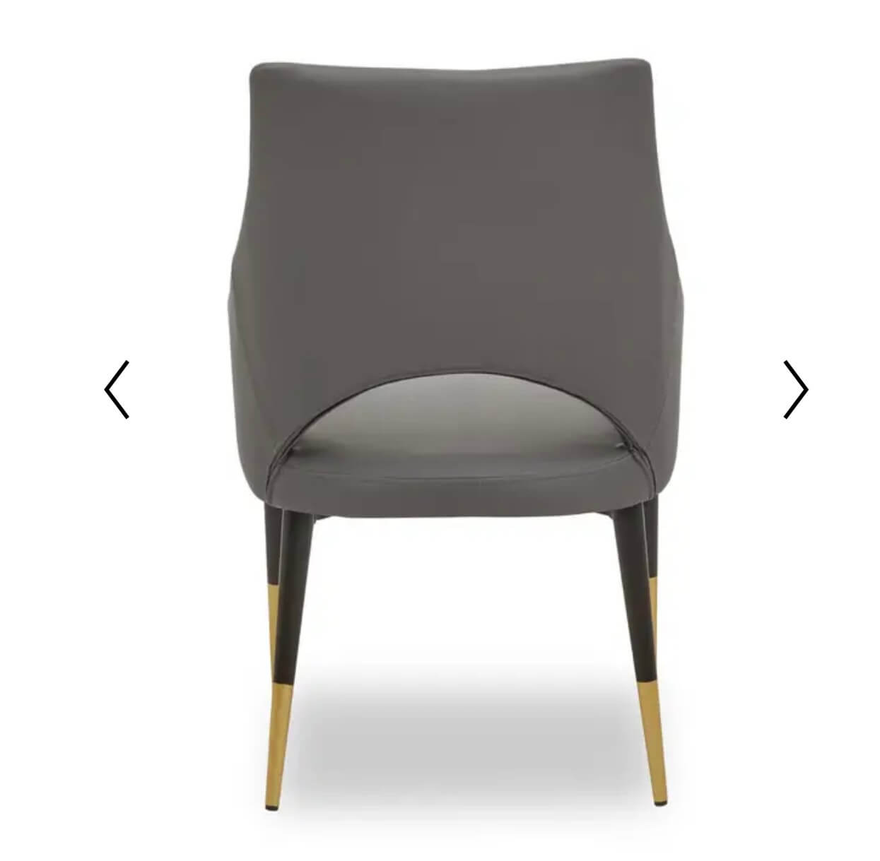 Grey Leather Affect Dining Chairs
