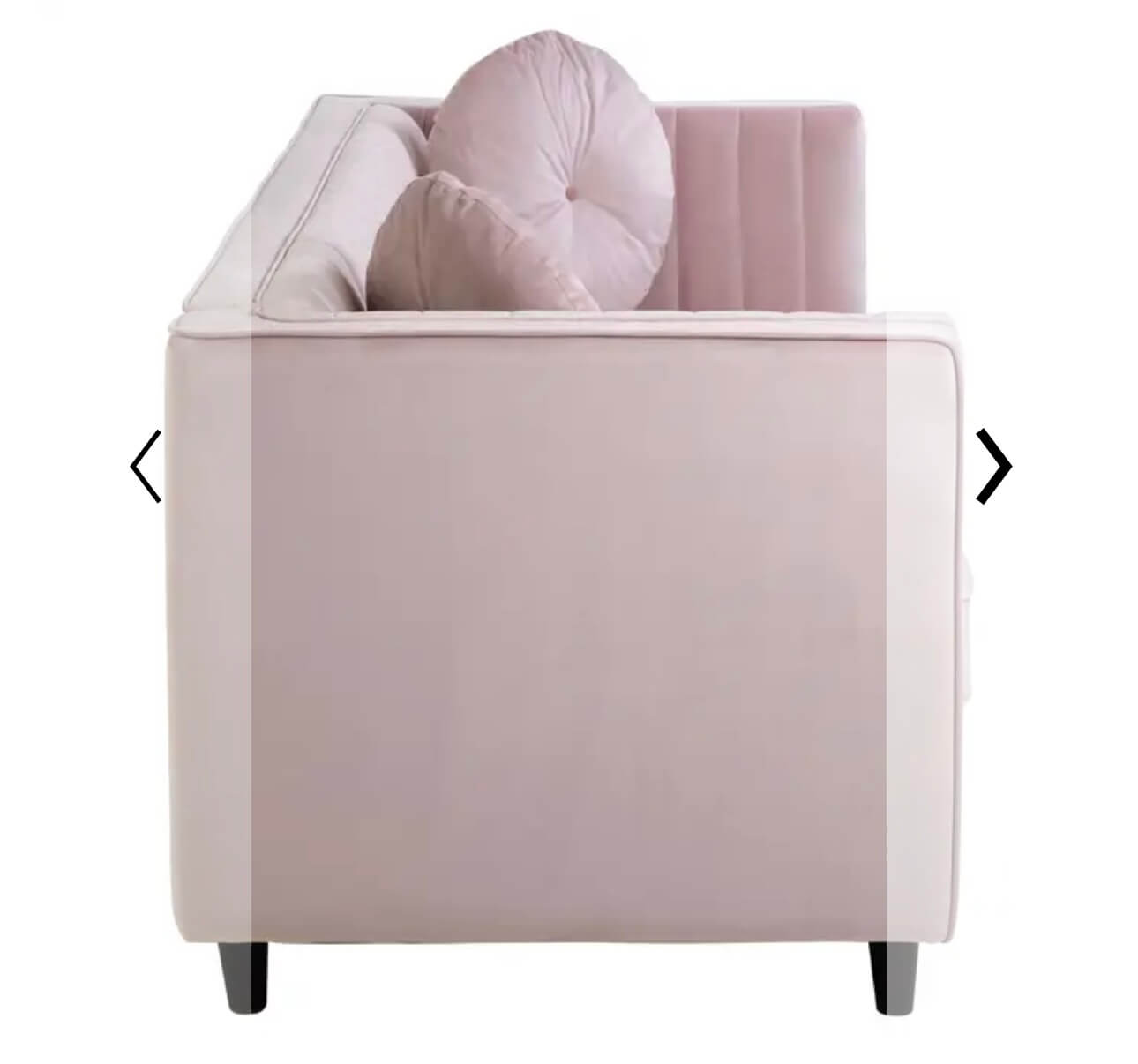 Luxury Pink Velvet Sofa