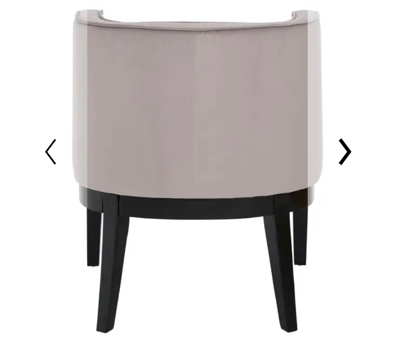 Plush Velvet Curved Chair