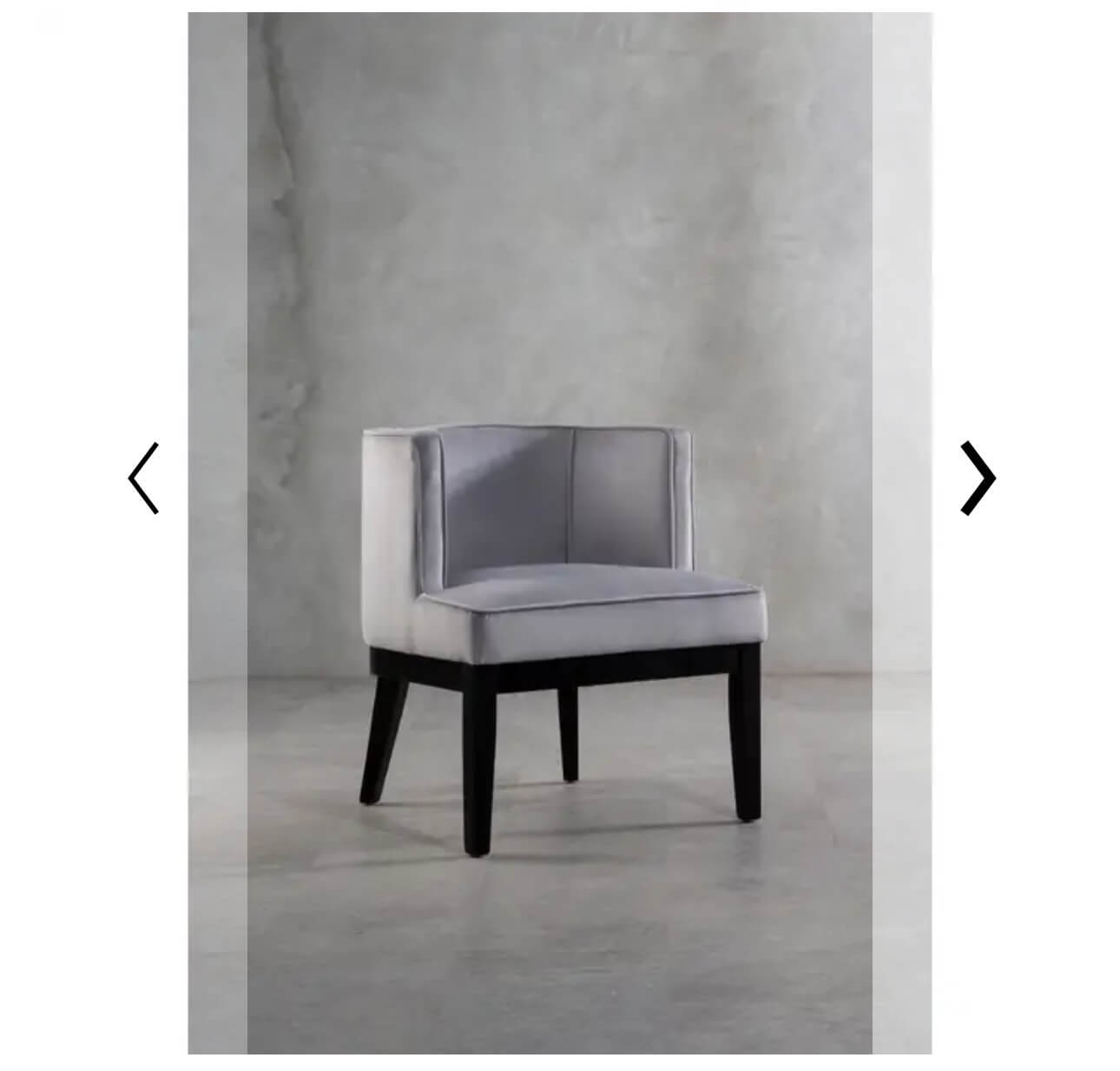 Plush Velvet Curved Chair