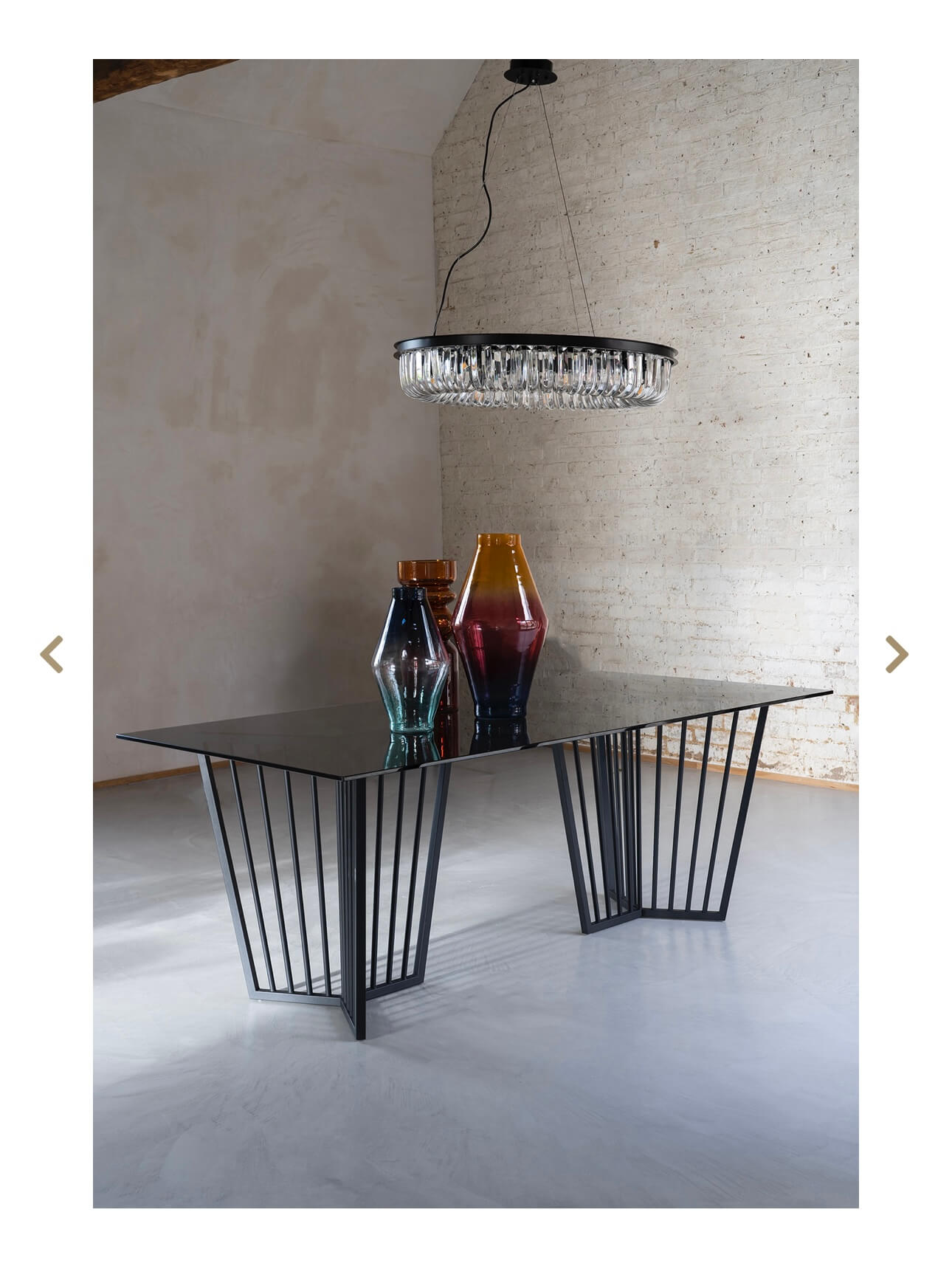 Tinted Glass Dining Table