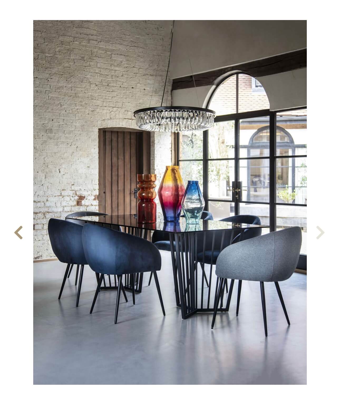 Tinted Glass Dining Table