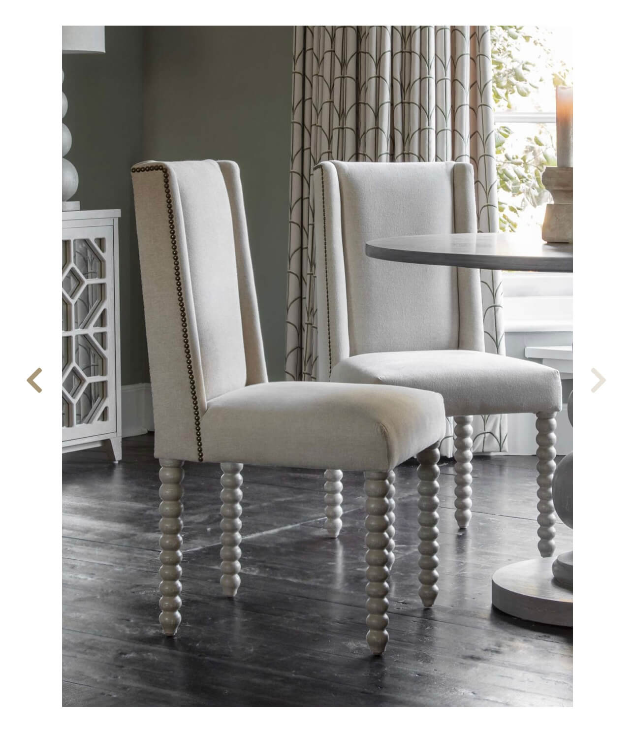 Ivory Upholstered Dining chair