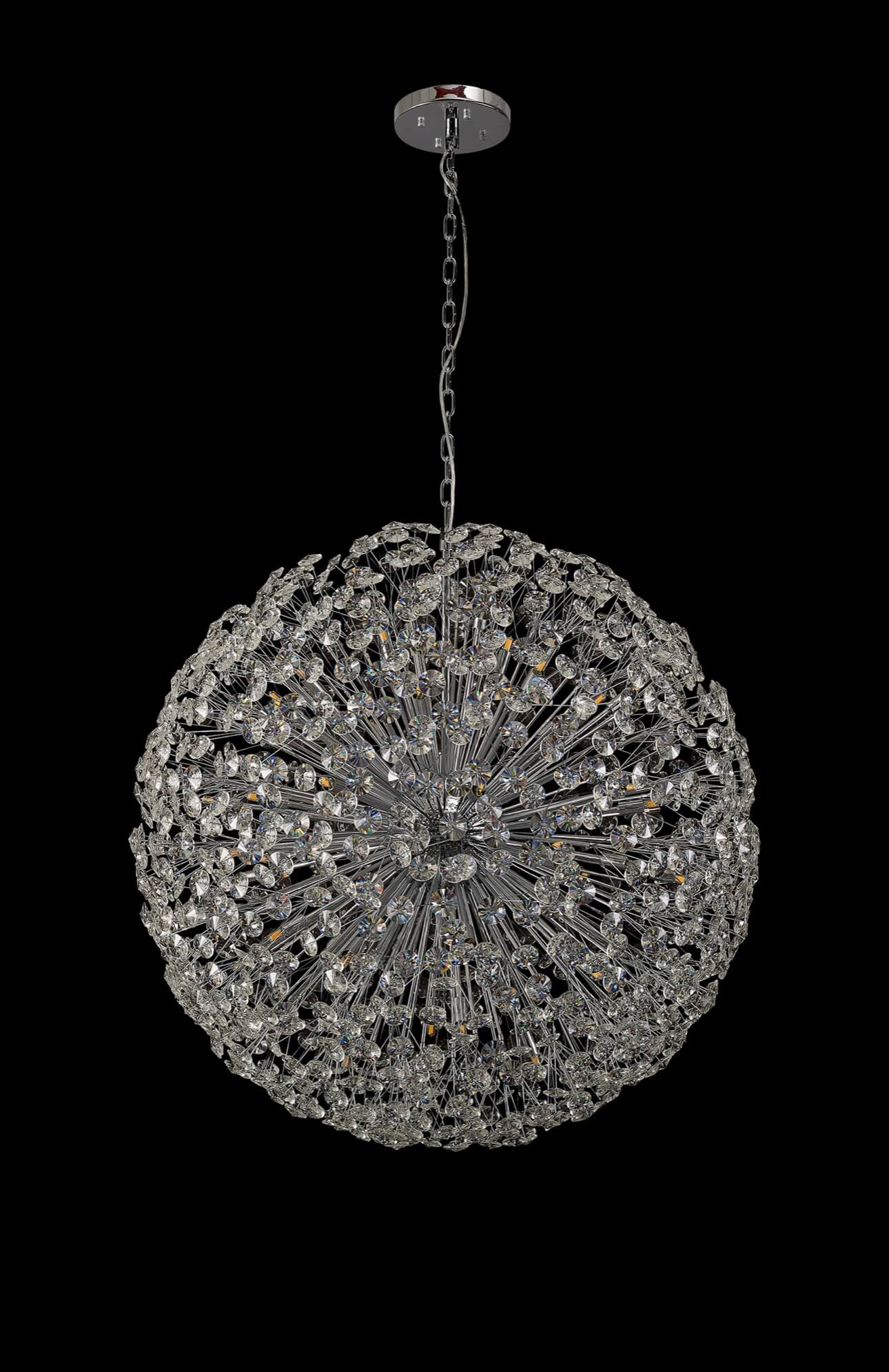 Belgrave Crystal Chrome Chandelier