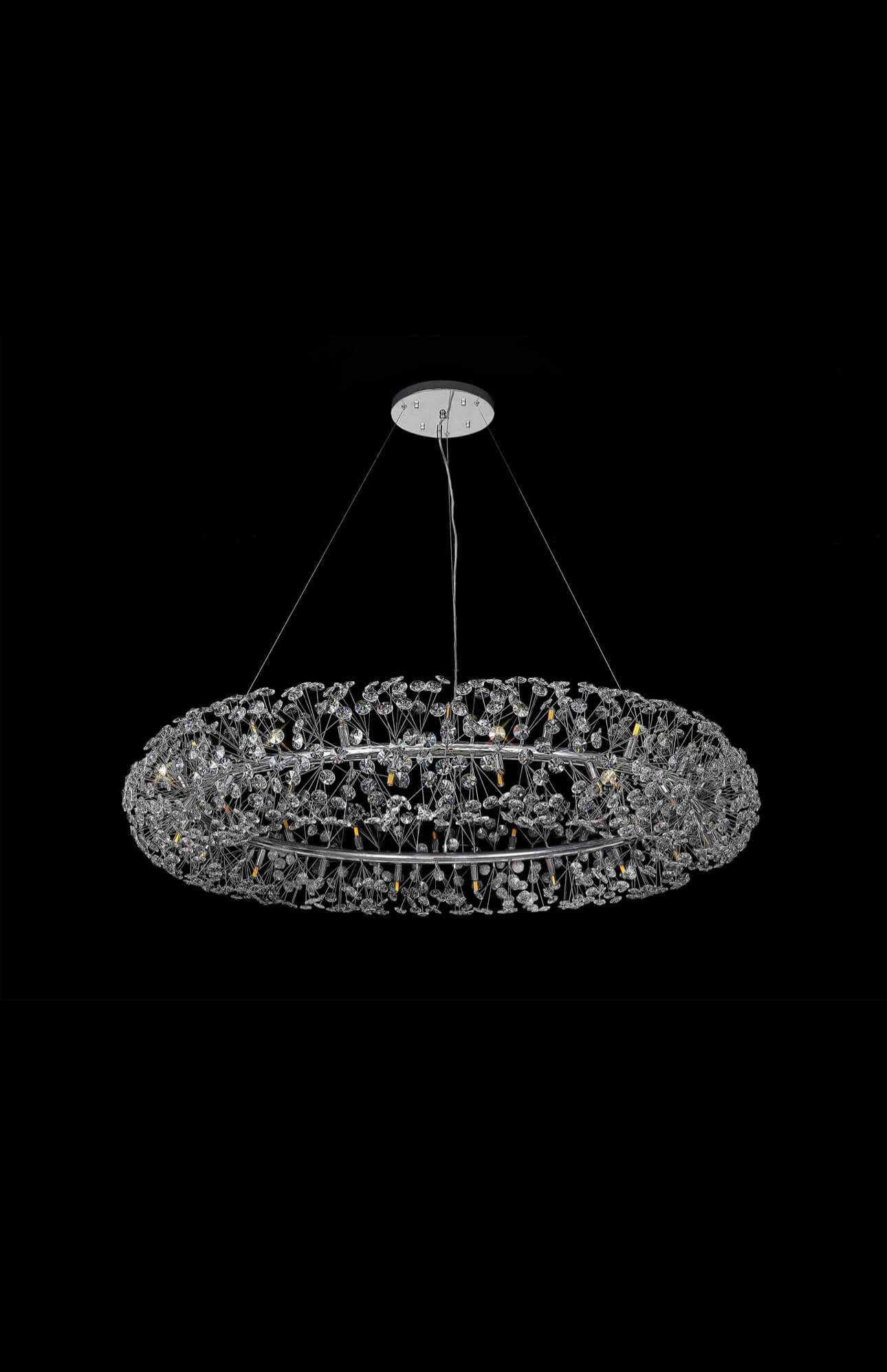 Belgrave Crystal Halo Chrome Chandelier
