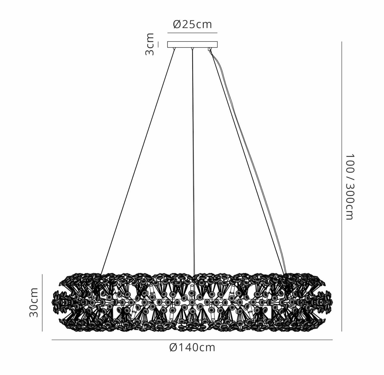 Belgrave Crystal Halo Chrome Chandelier