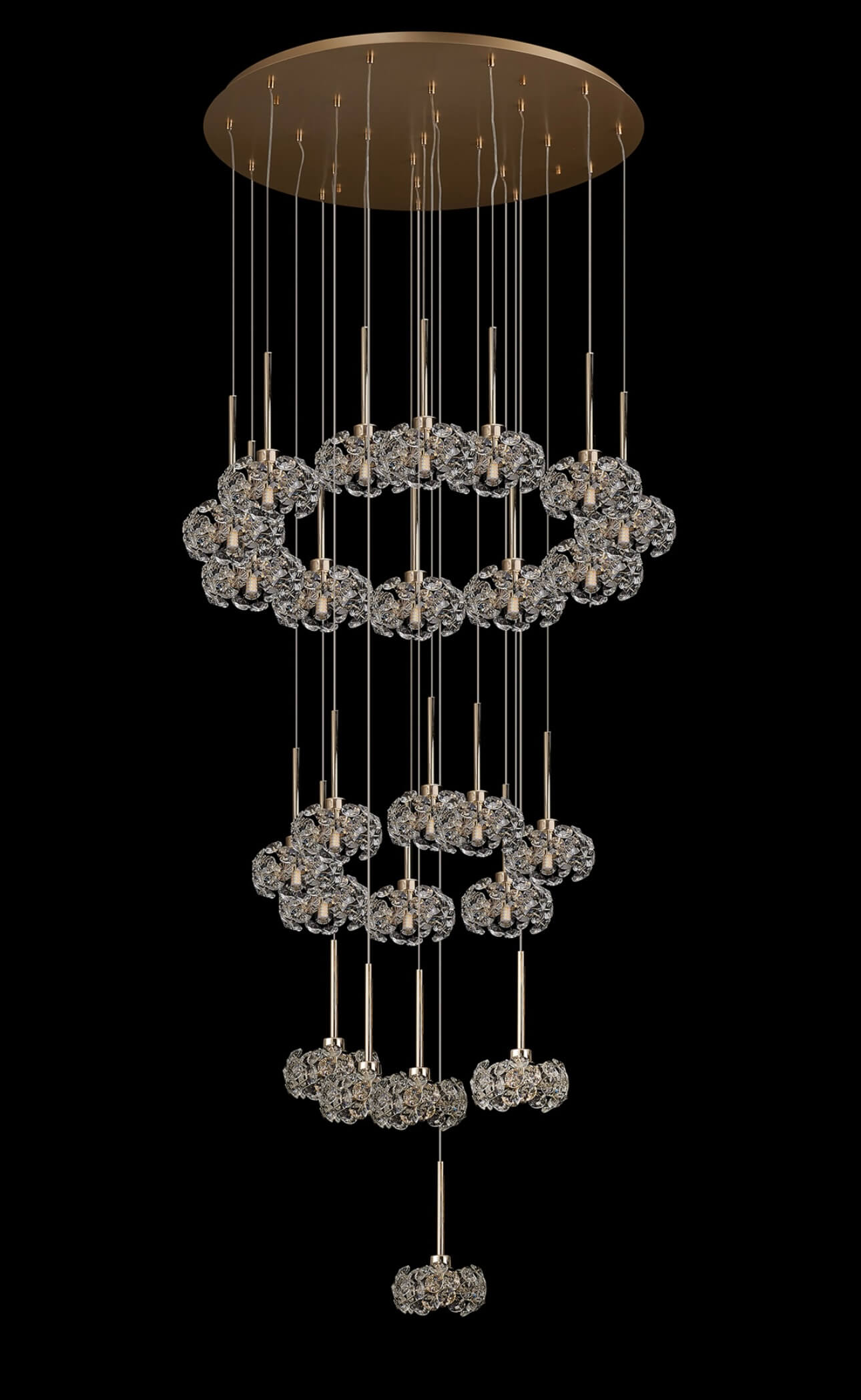 Belgrave Crystal Gold Cluster Pendant