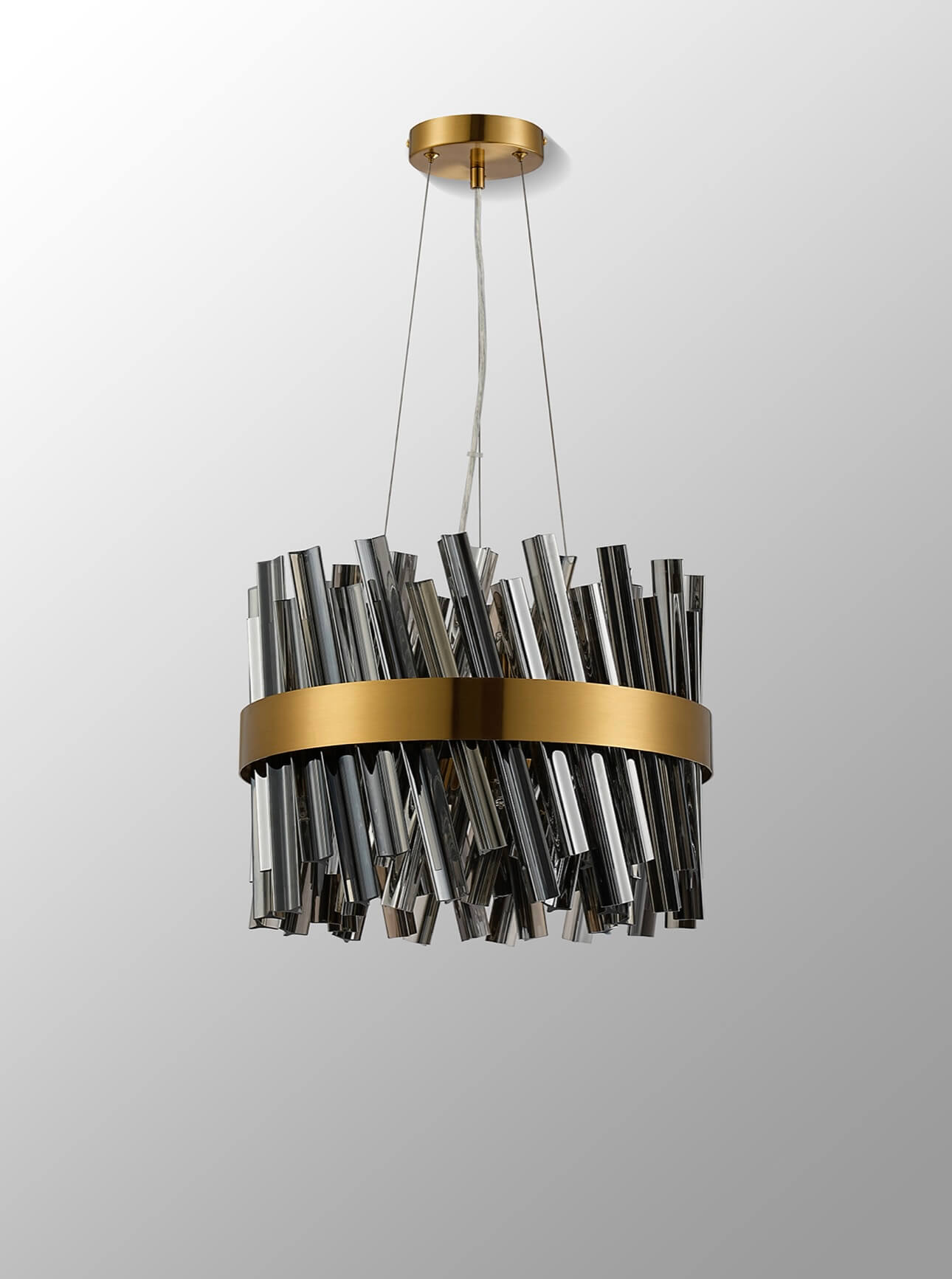 Bond Street Brass Smoke Pendant