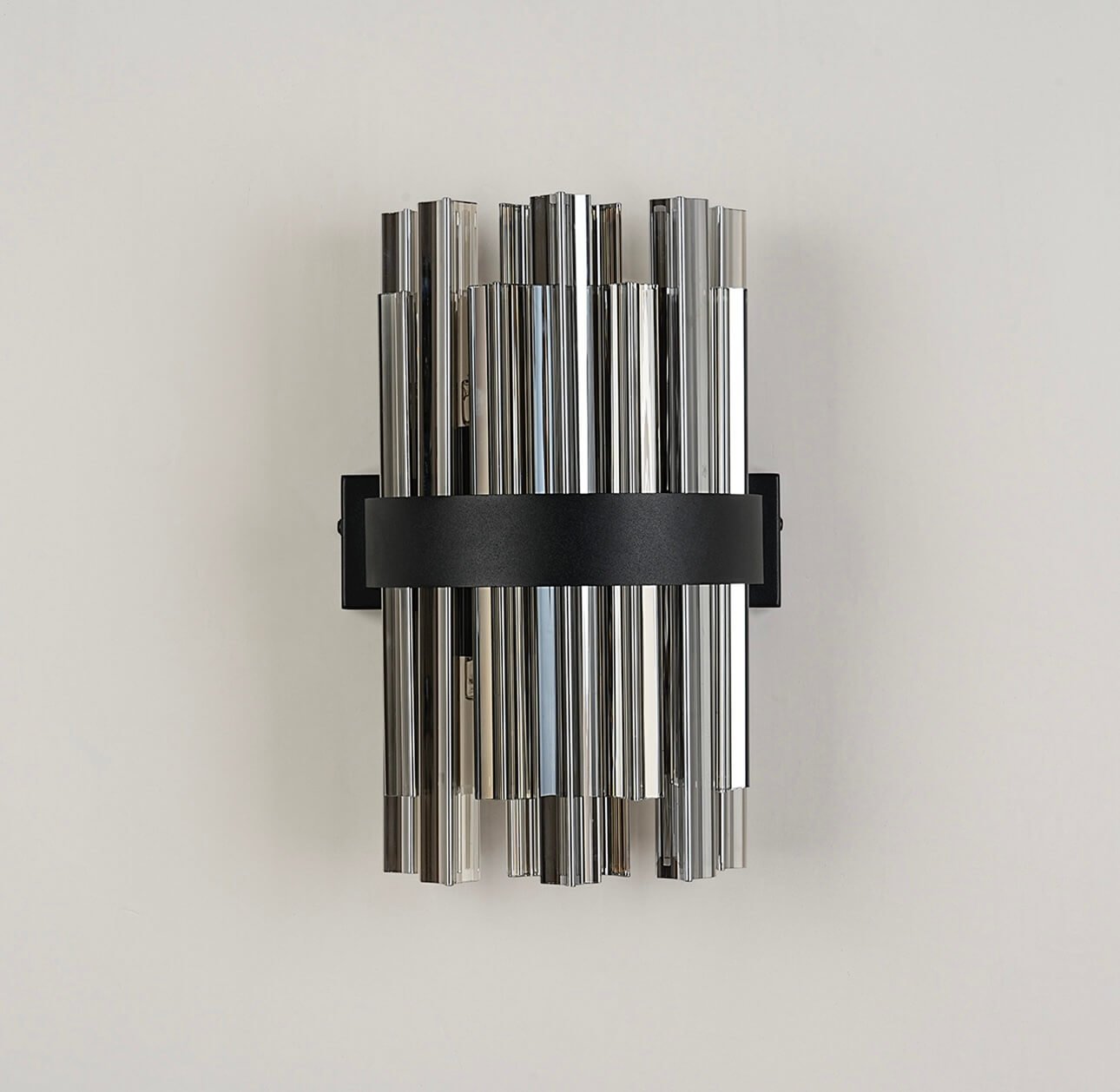 Bond Street Black Smoke Wall Light