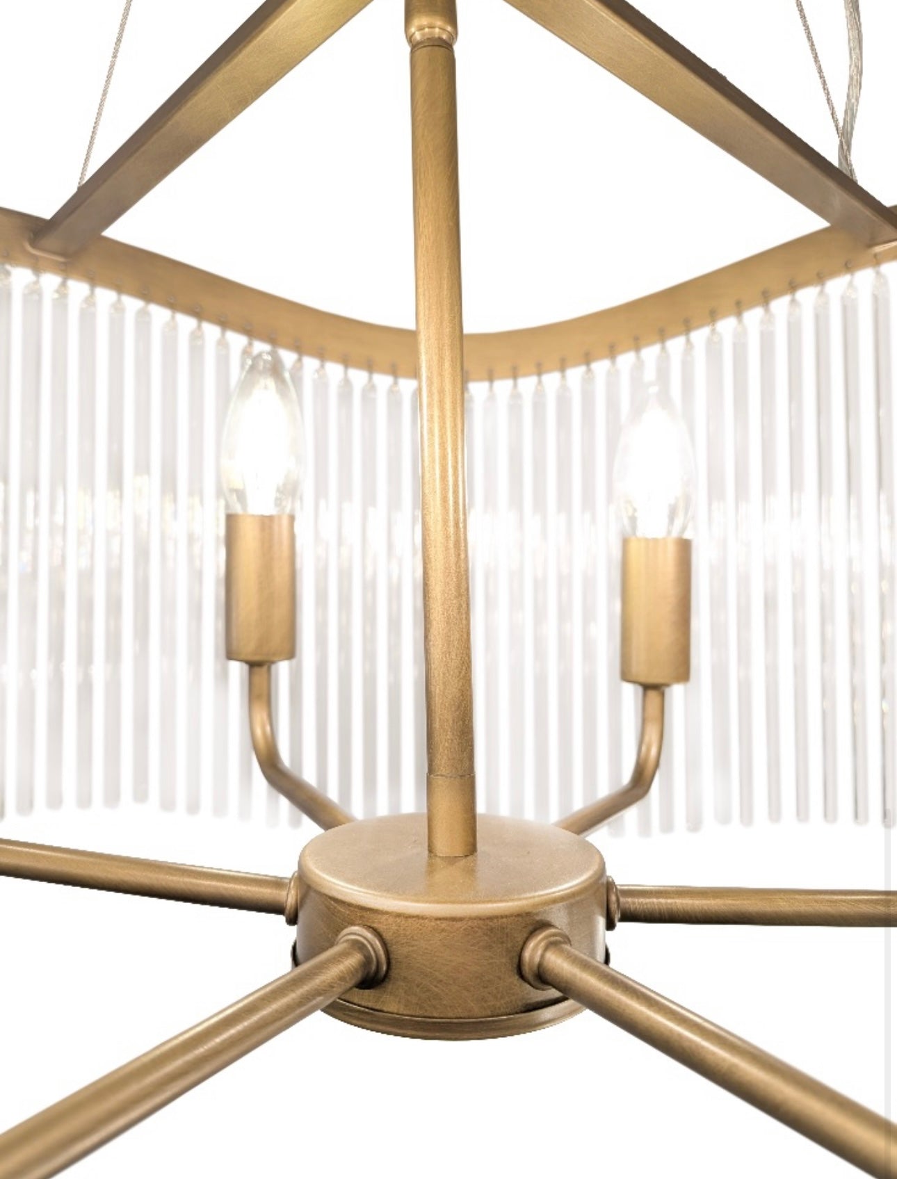 Aged Brass Chandelier