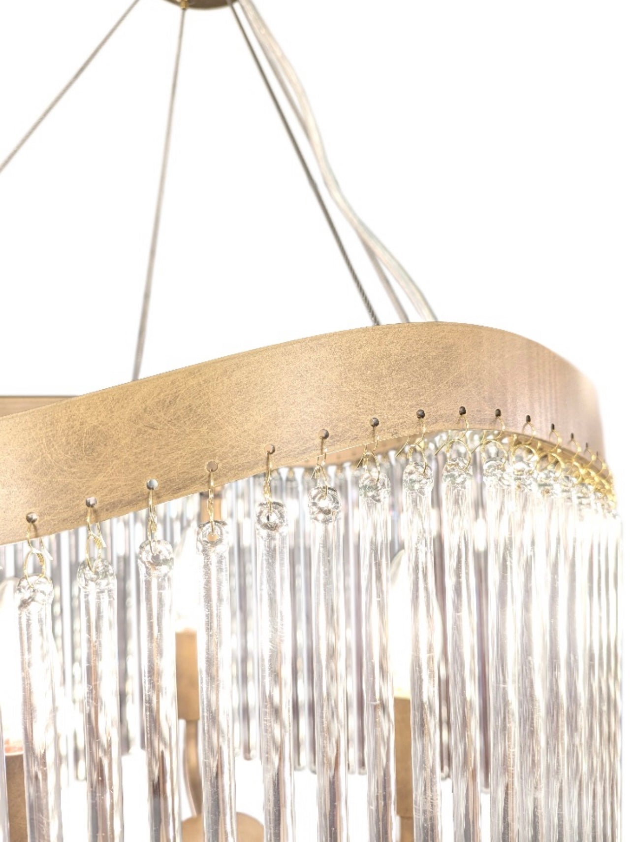 Aged Brass Chandelier