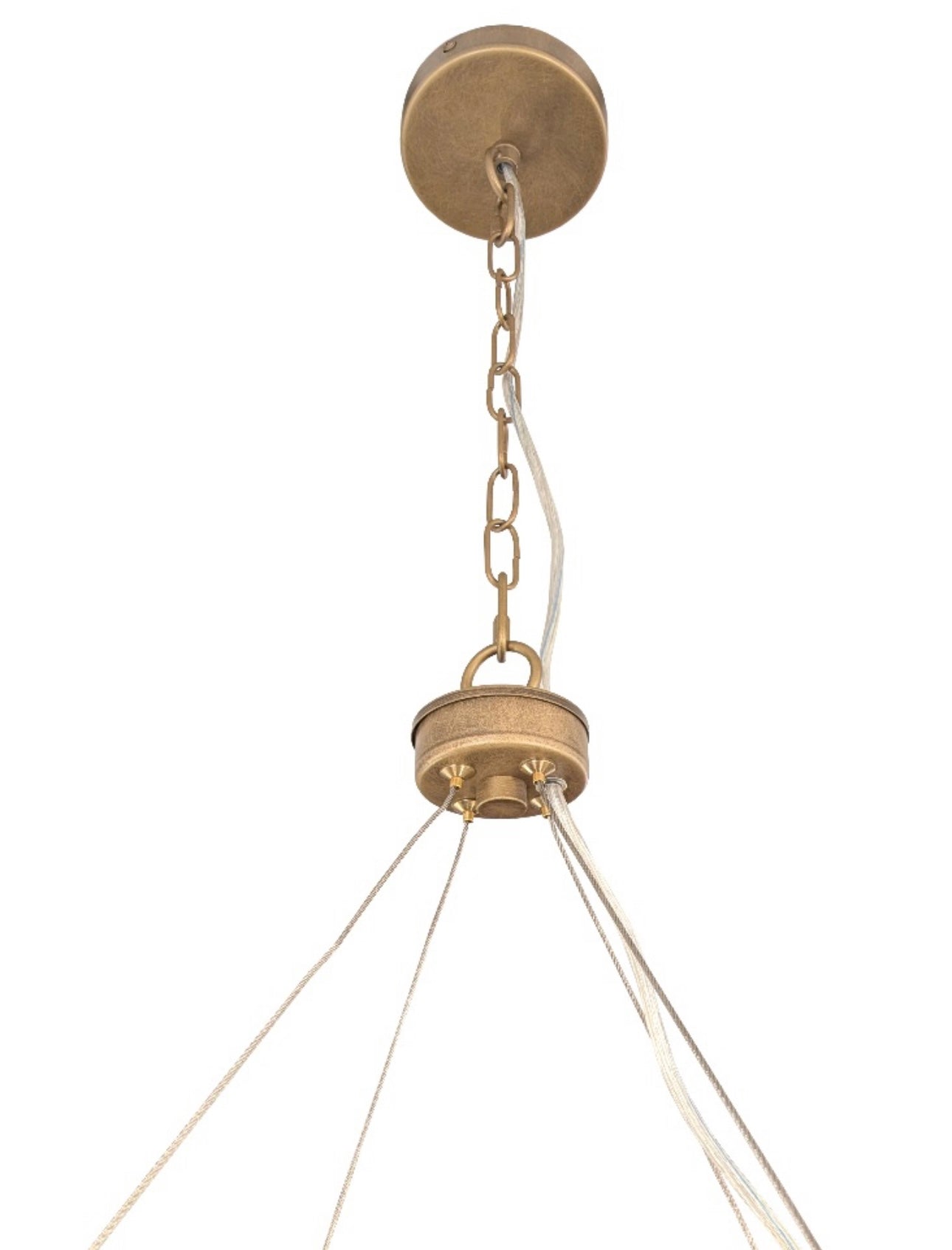 Aged Brass Chandelier