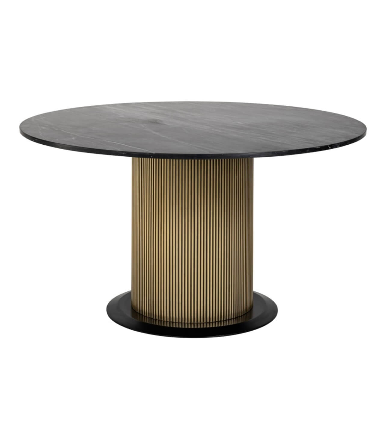 Dream Interiors Brass Plated Colosseum Round Dining Table