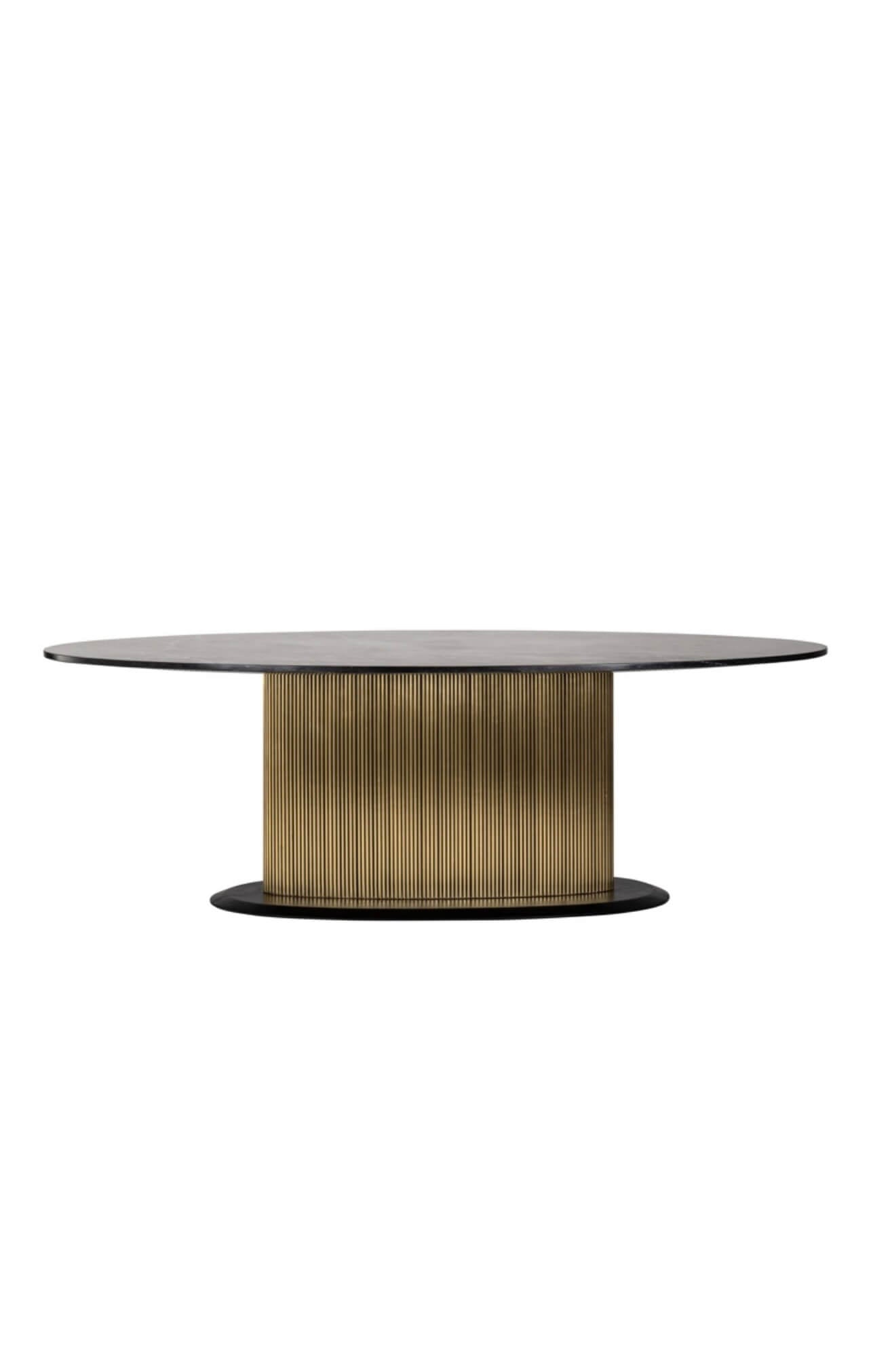Brass Plated Colosseum Oval Dining Table