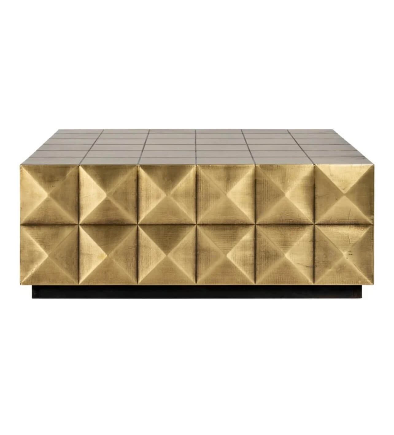 Luxe Brushed Gold Coffee Table