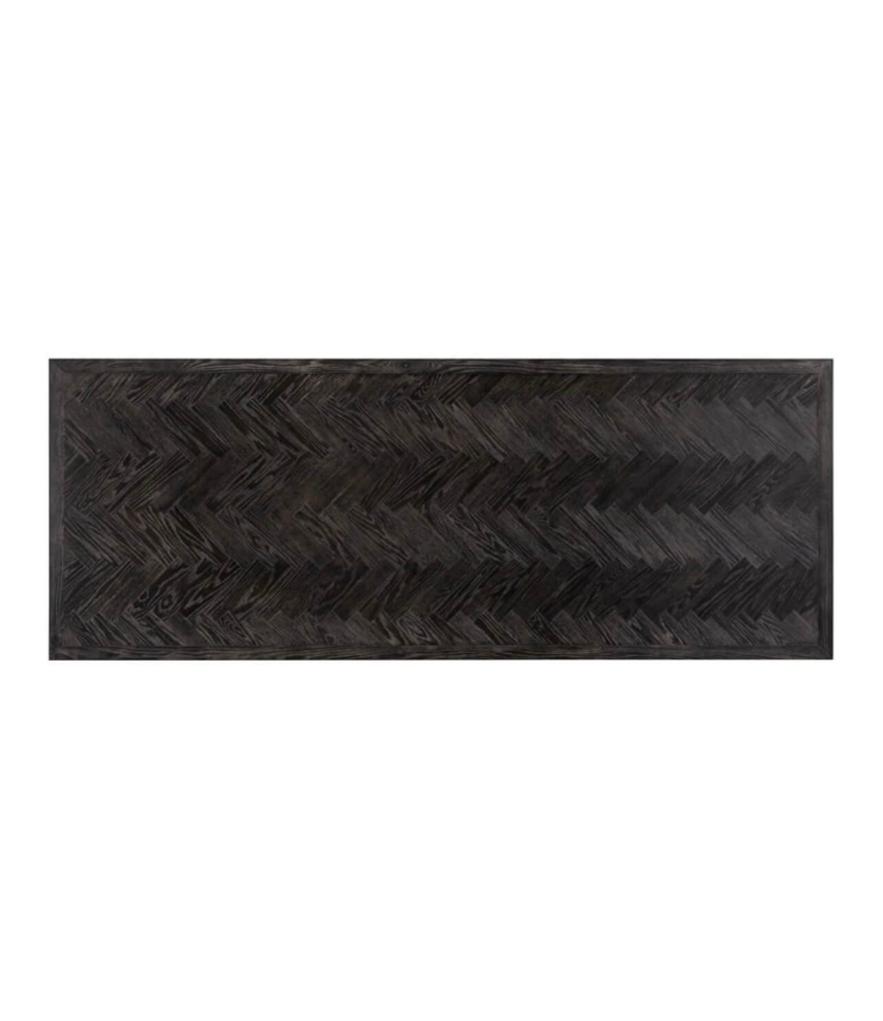 Herringbone Brass Based Dining Table