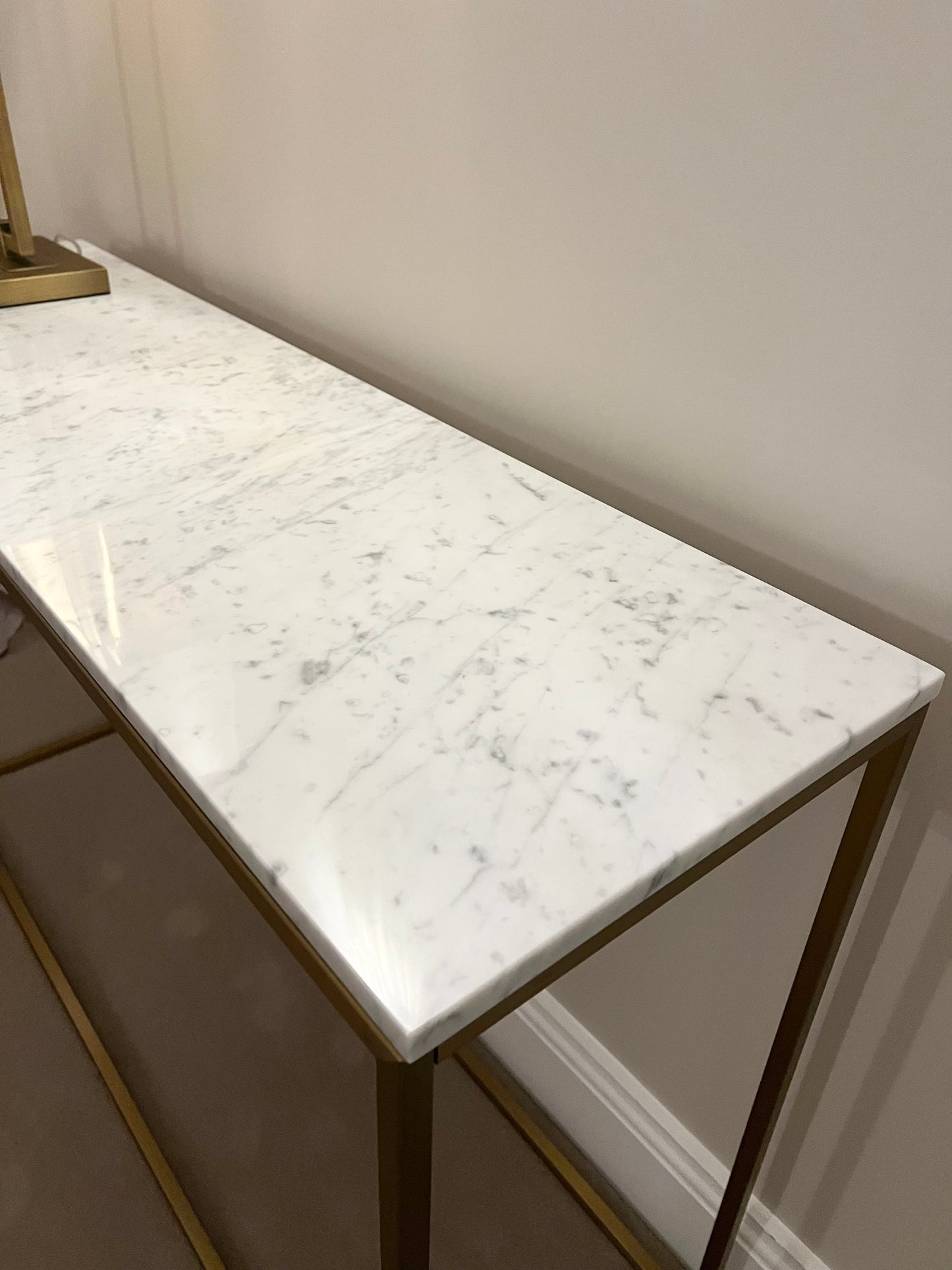 Marble Brass Console Table