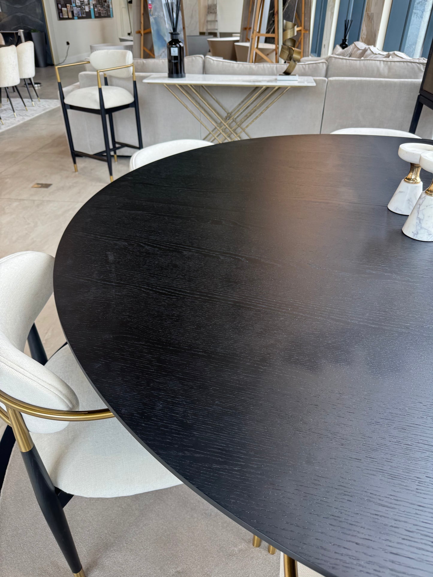 Tavamo 180 Dining Table - Black Oak