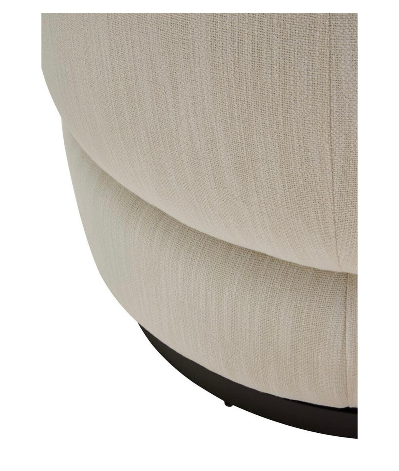 Cream Curved Swivel Chair