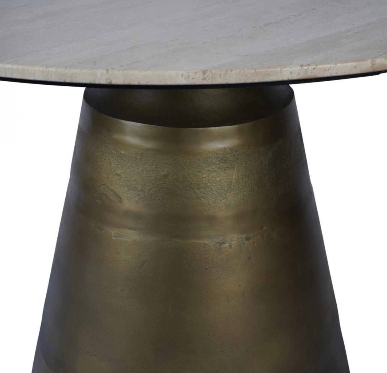 Travertine Round Dining Table