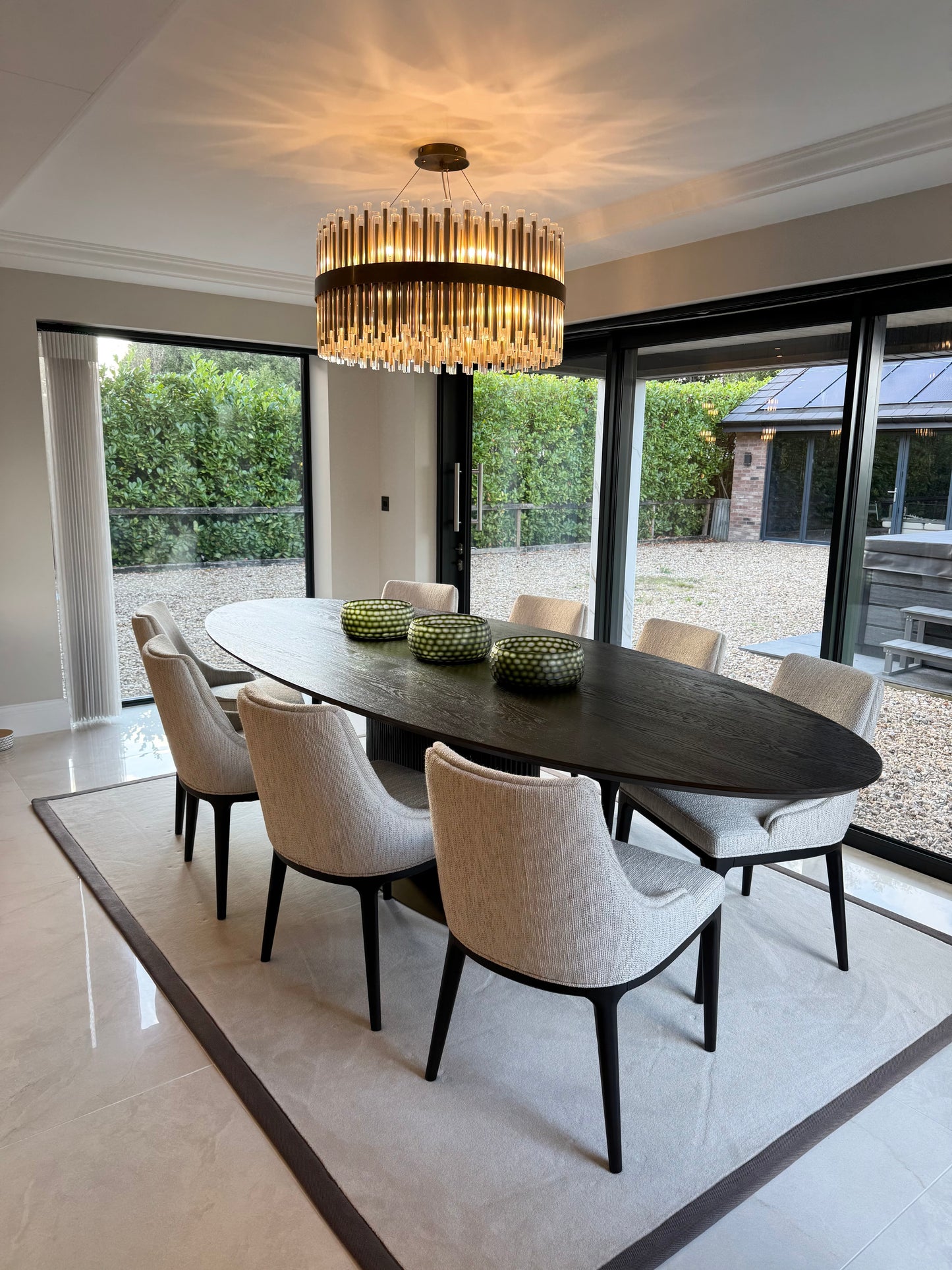 Luxury Cream Boucle Dining Chair