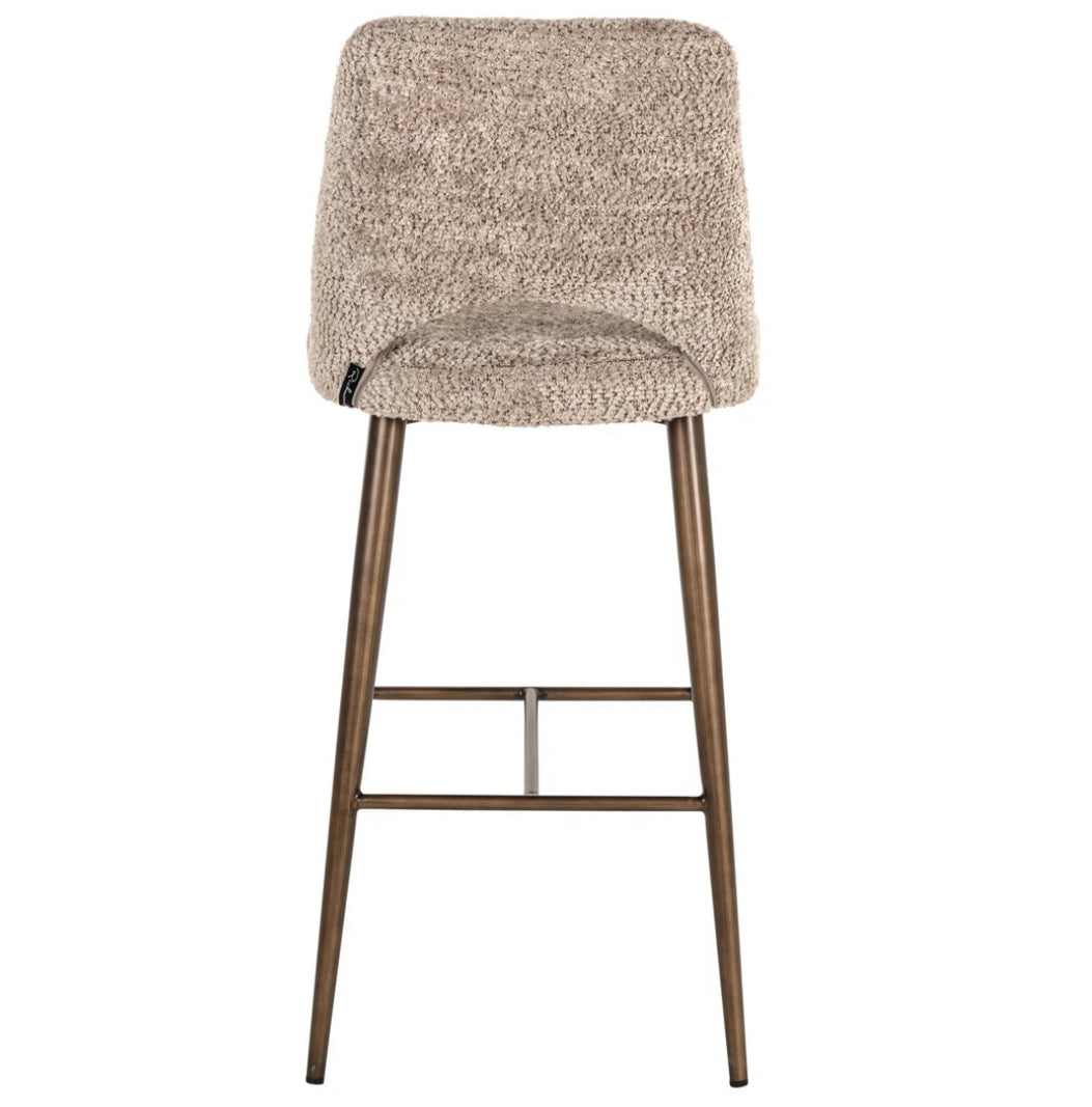Luxury Soft Beige Bar Stool