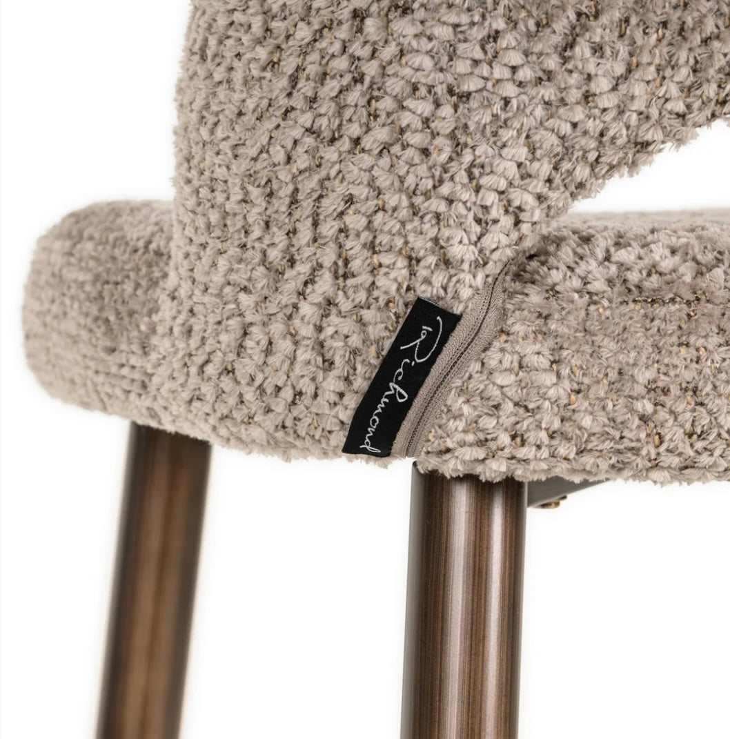 Luxury Soft Beige Bar Stool