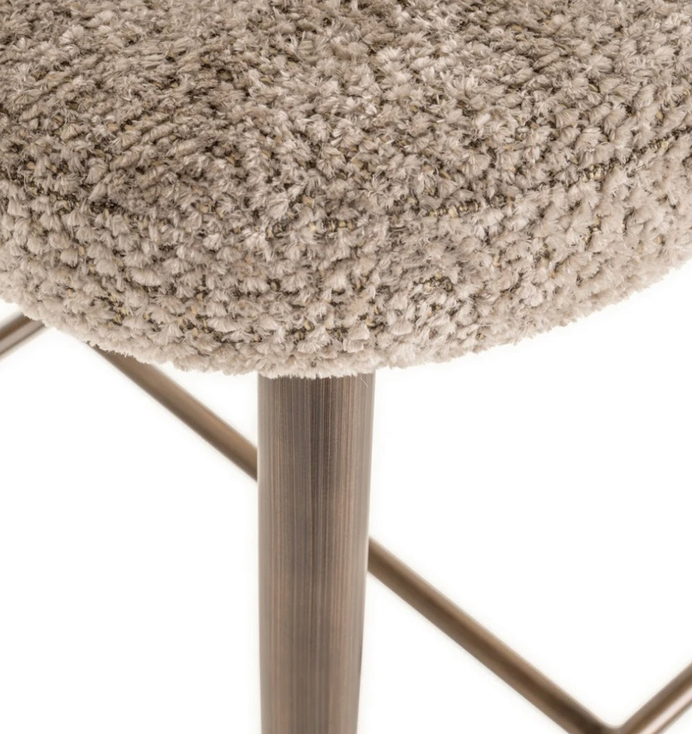 Luxury Soft Beige Bar Stool