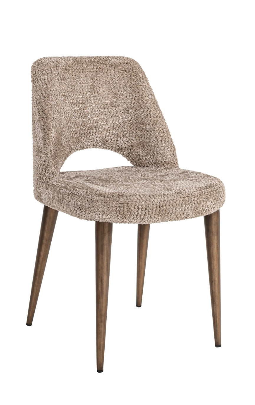 Luxury Soft Beige Dining Chair Set Of 2