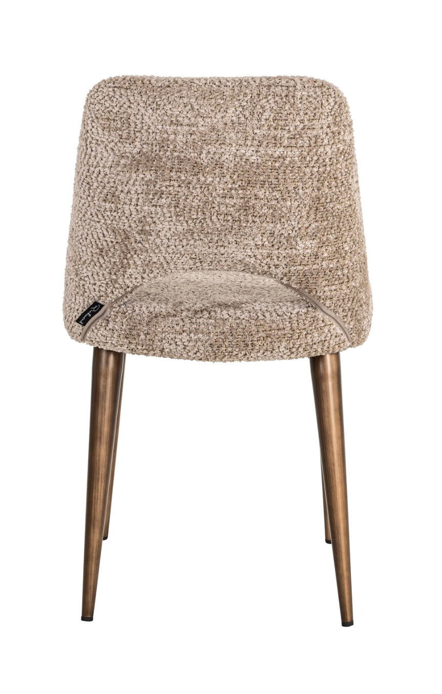 Luxury Soft Beige Dining Chair Set Of 2