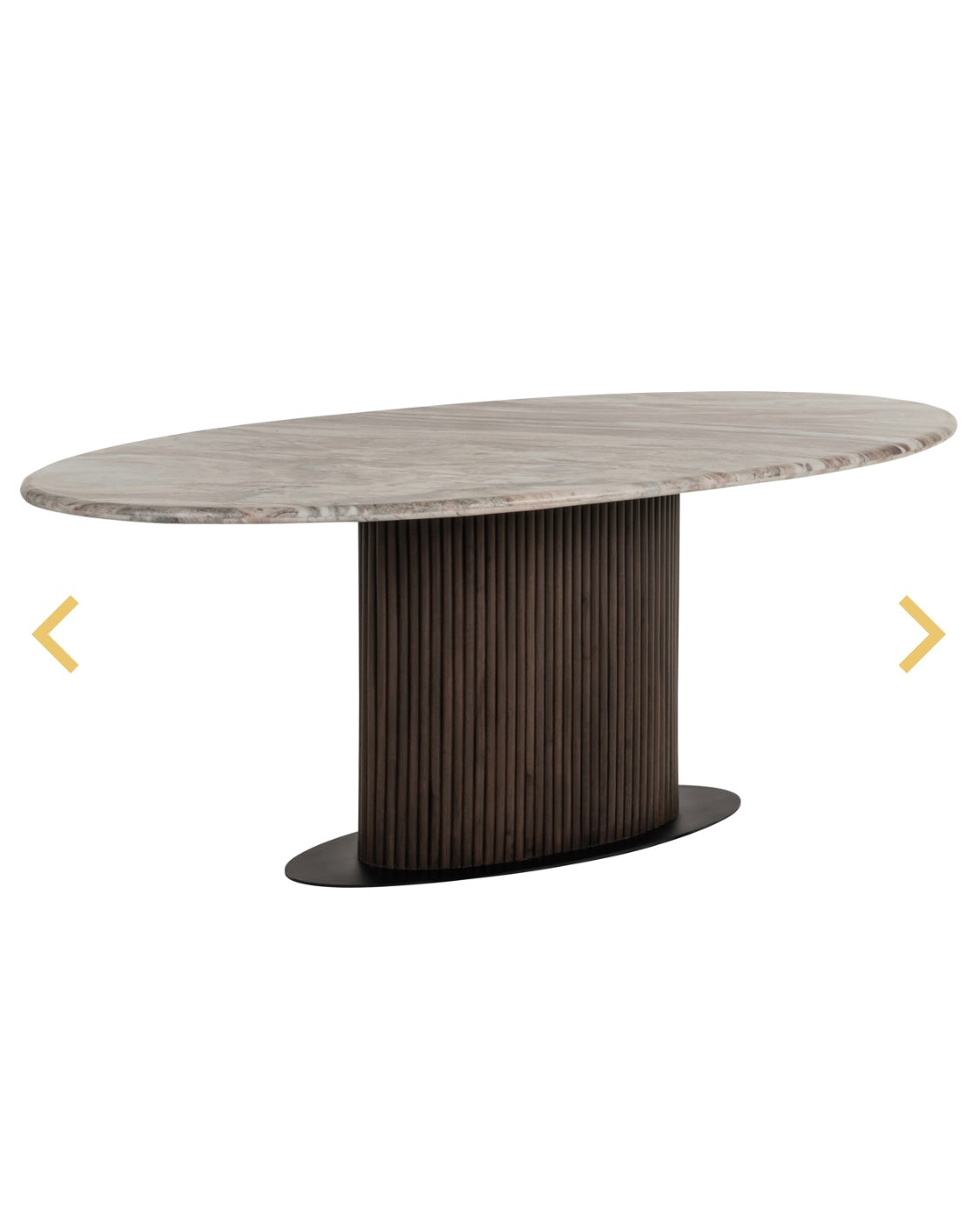 Oval Toronto Marble Dining Table