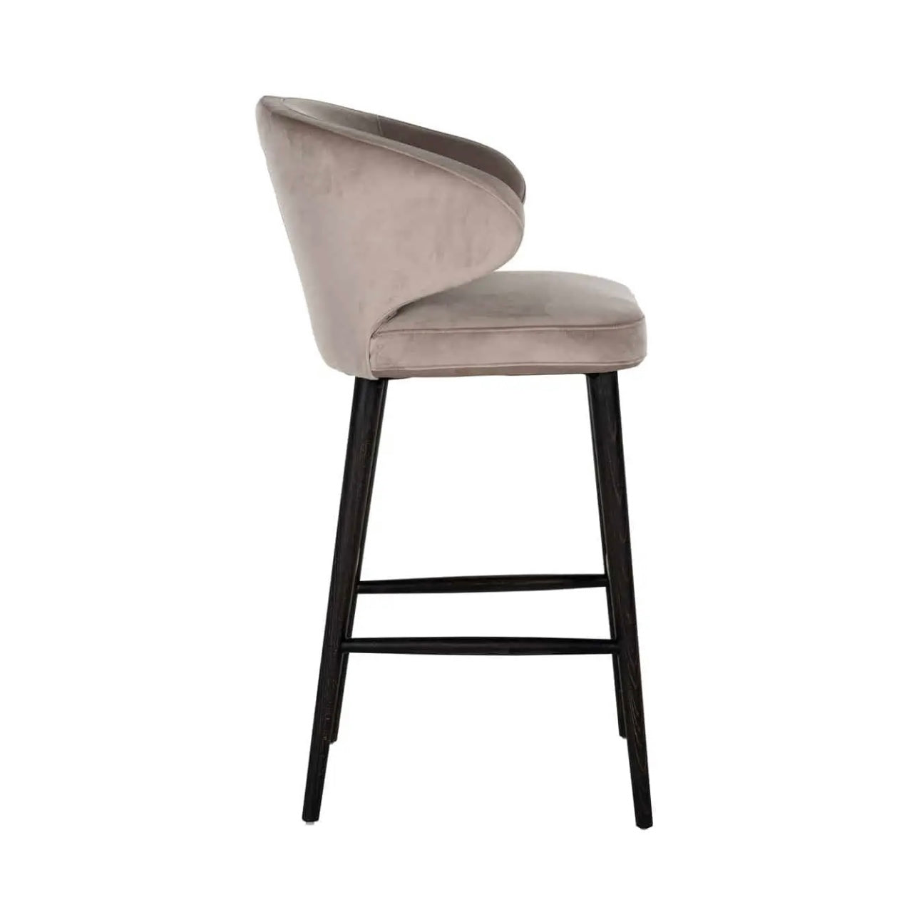 Mink Velvet Barstool