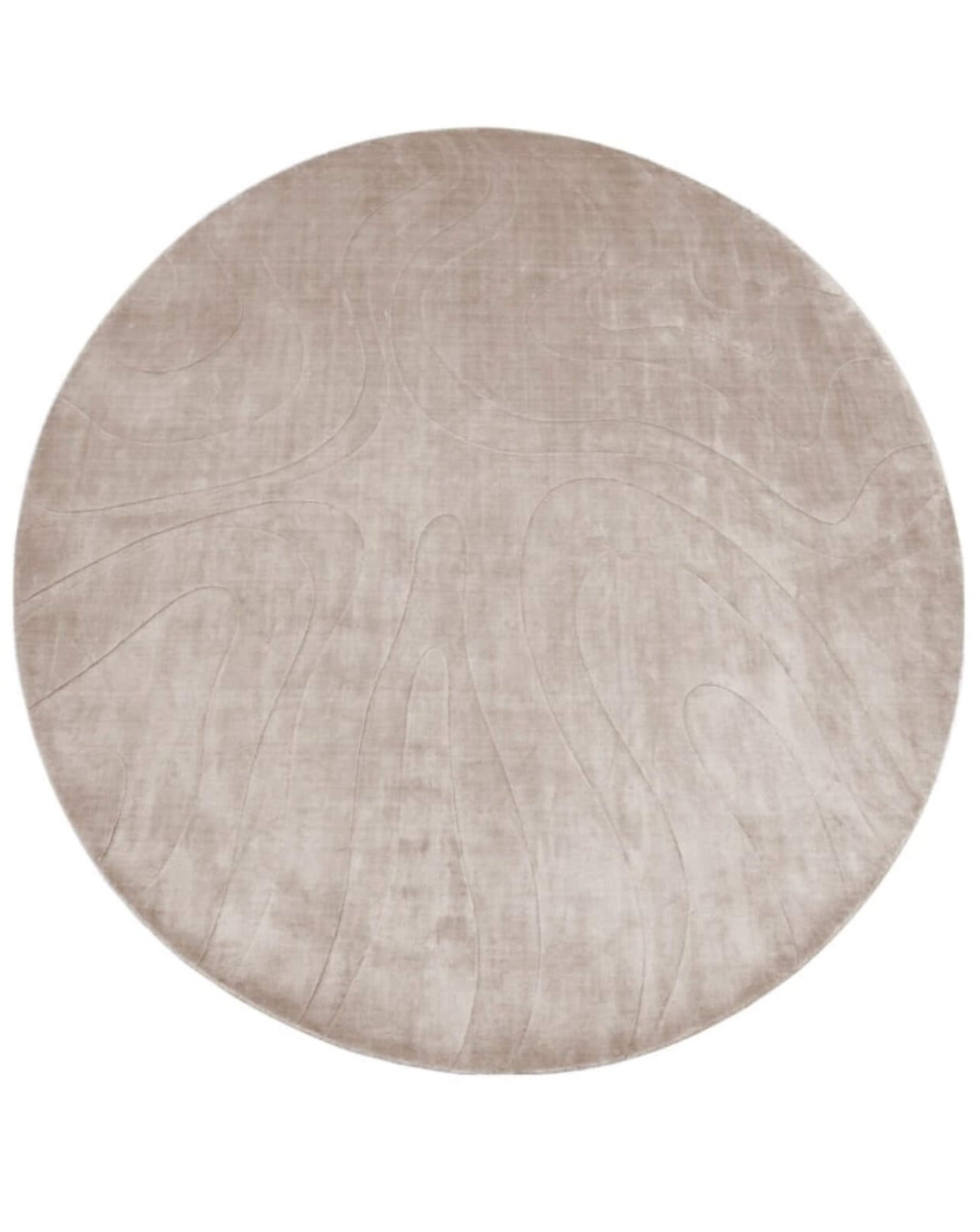 Round Neutral Toned Rug – Dream Interiors