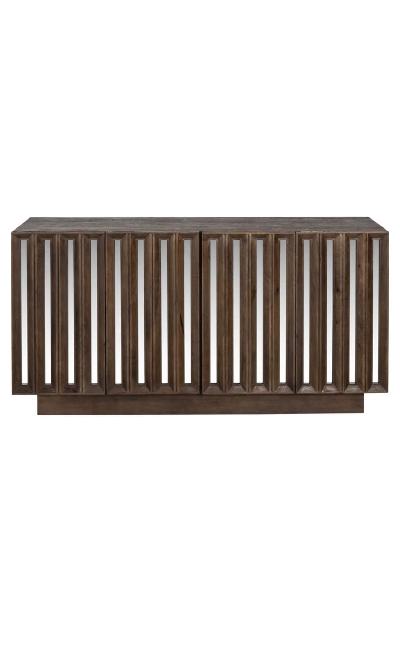Rich Dark Brown Wood Sideboard
