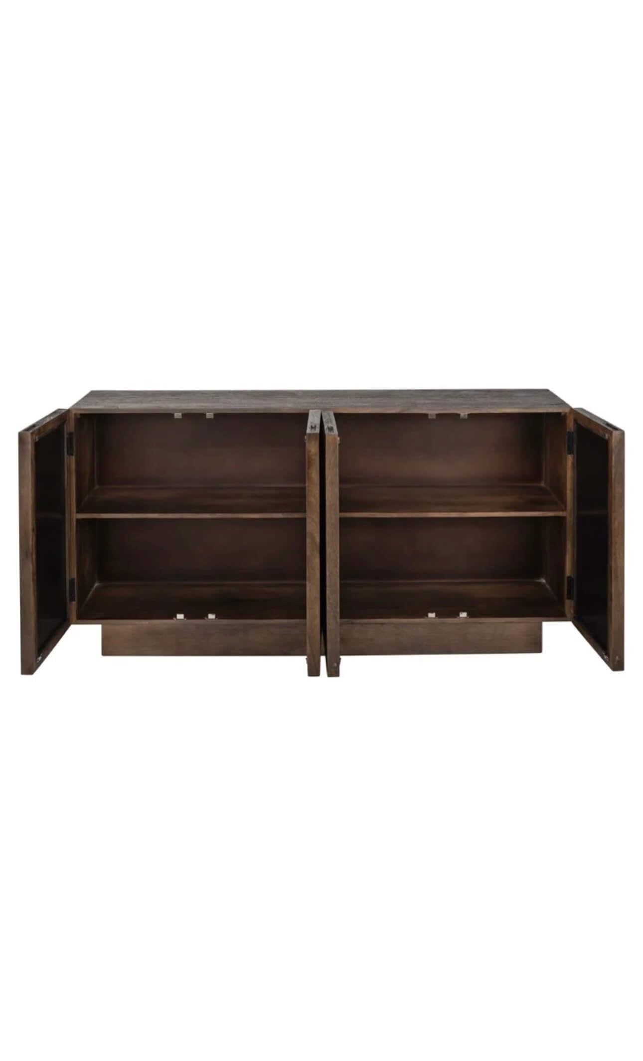 Rich Dark Brown Wood Sideboard