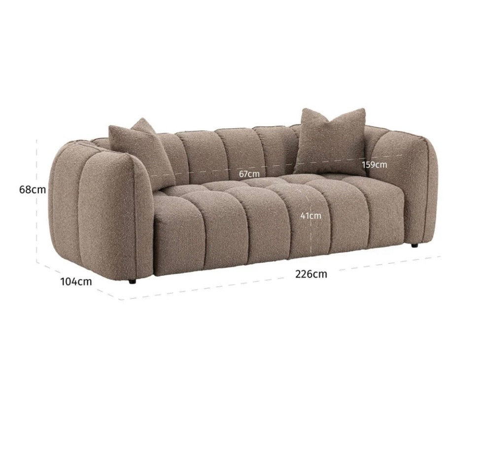 Mocha 3 Seater Sofa