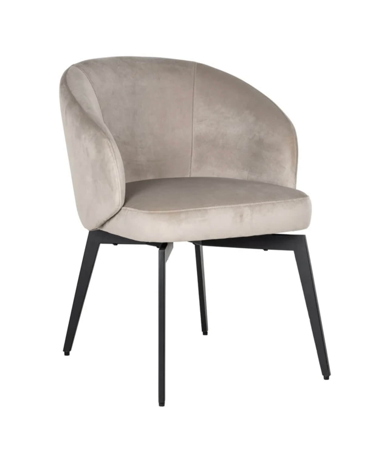 Mink Velvet Dining Chair