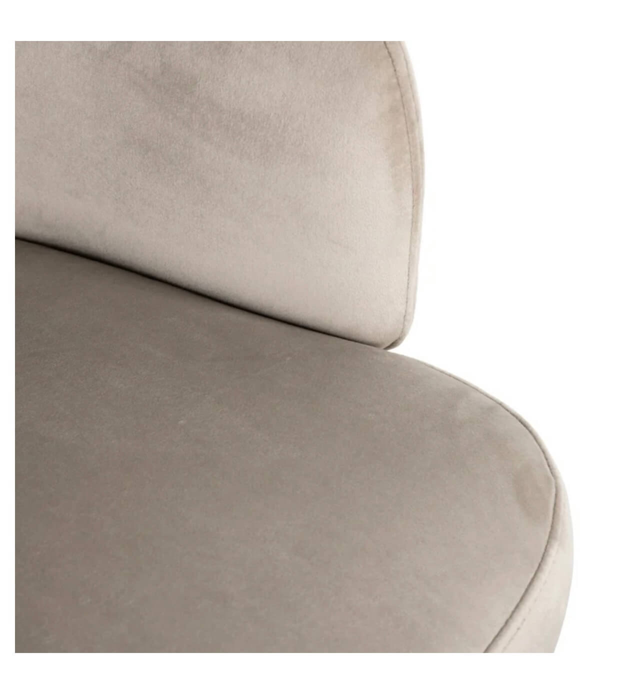 Mink Velvet Dining Chair